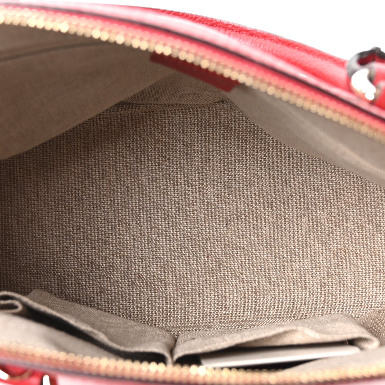 Dollar Calfskin Small GG Charm Dome Bag Red