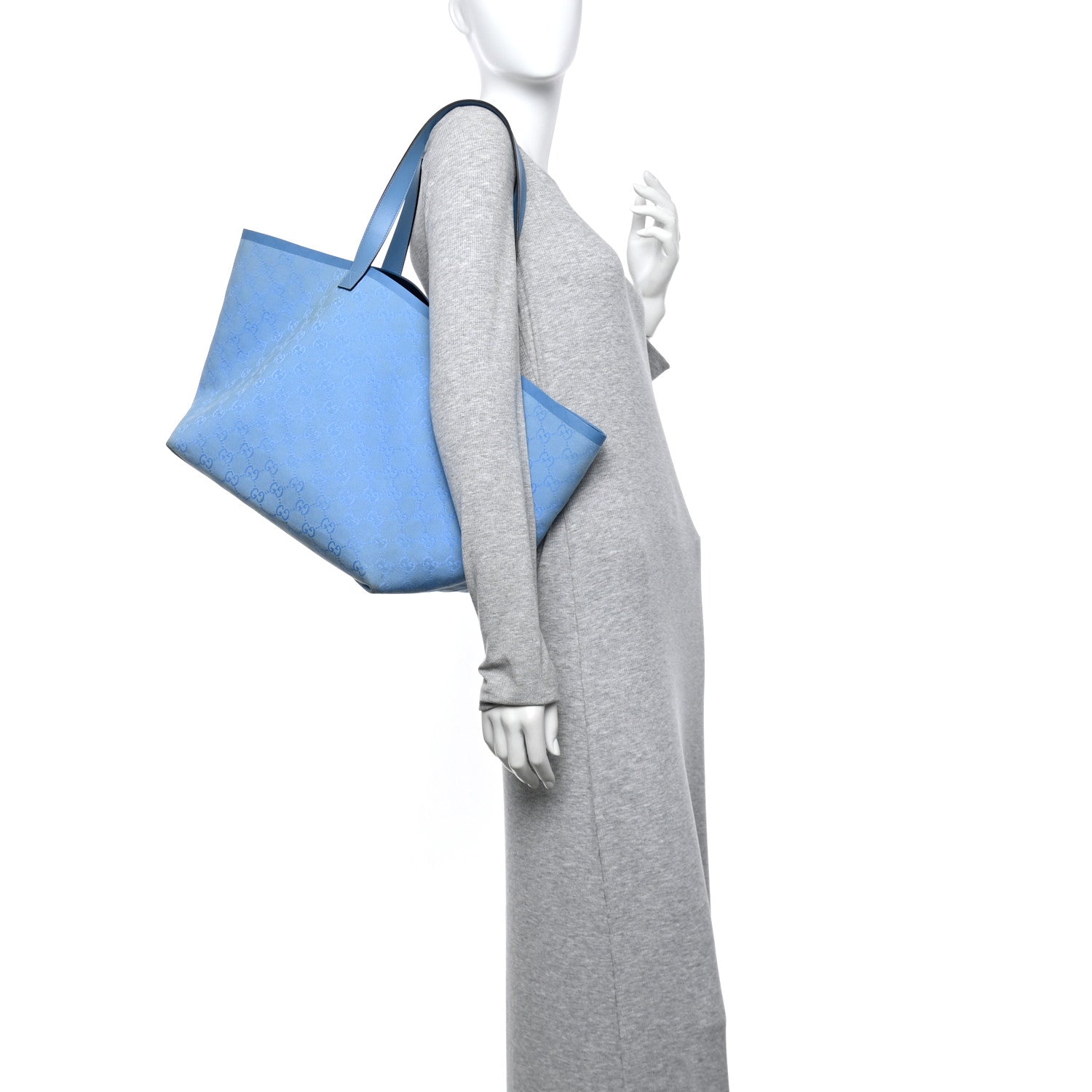 GG Monogram Medium Totissima Shopping Tote Blue