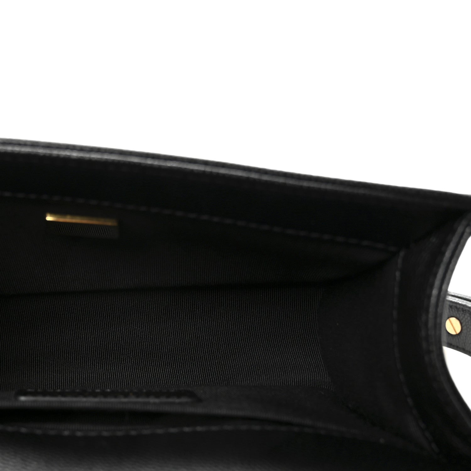 Caviar Quilted Small Boy Flap Black
