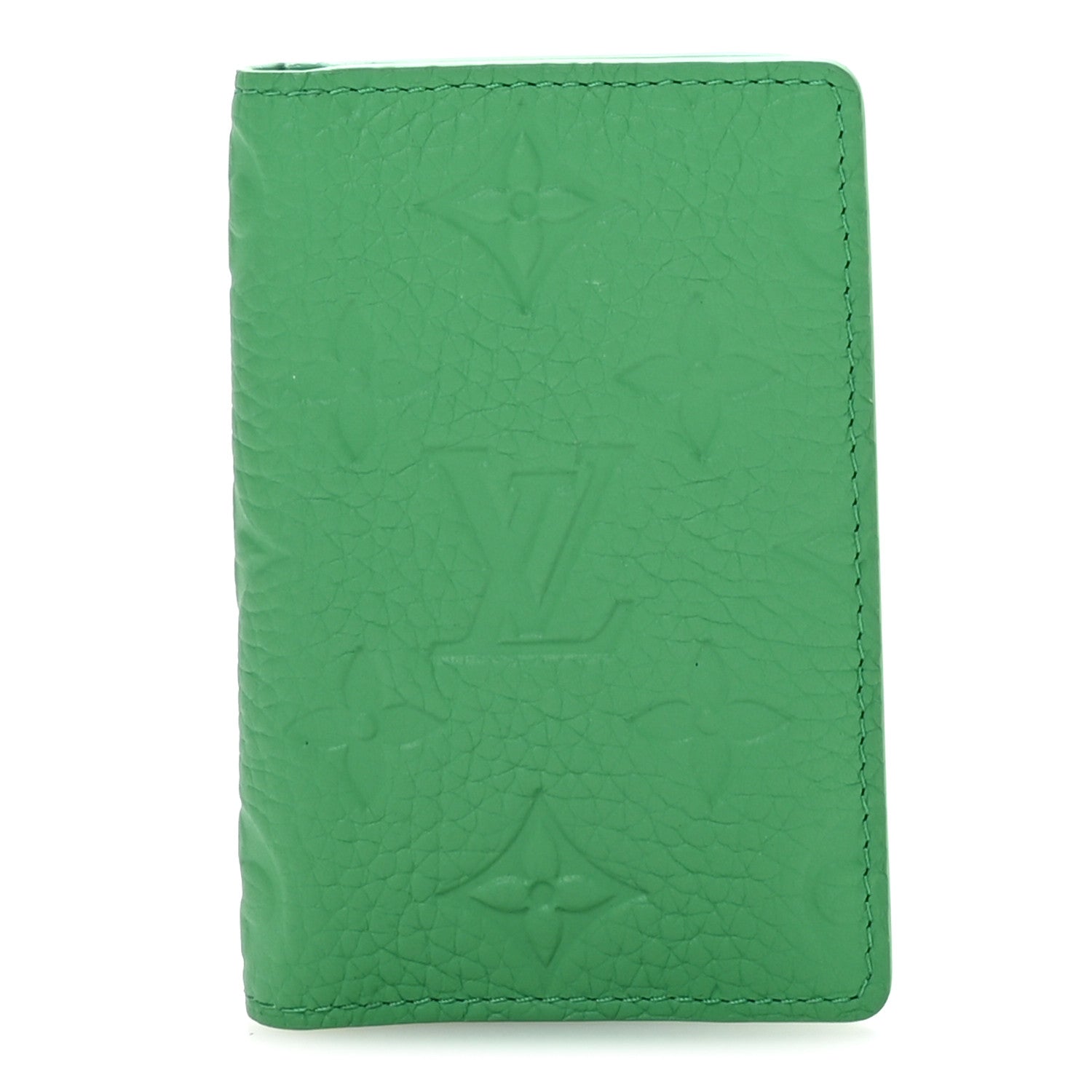 Taurillon Monogram Pocket Organizer Bamboo Green