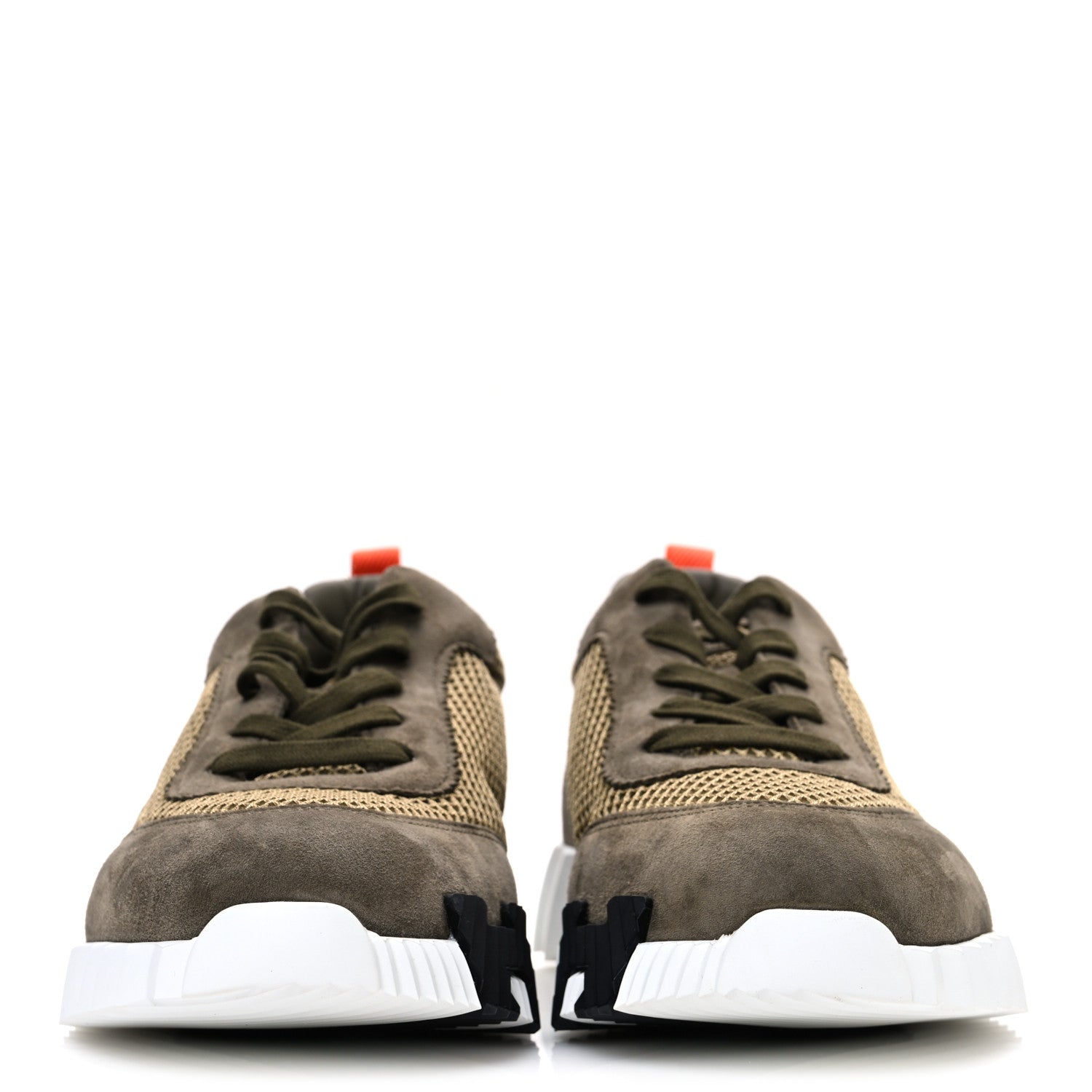 Air Mesh Suede Goatskin Mens Bouncing Sneakers 42 Vert Toundra