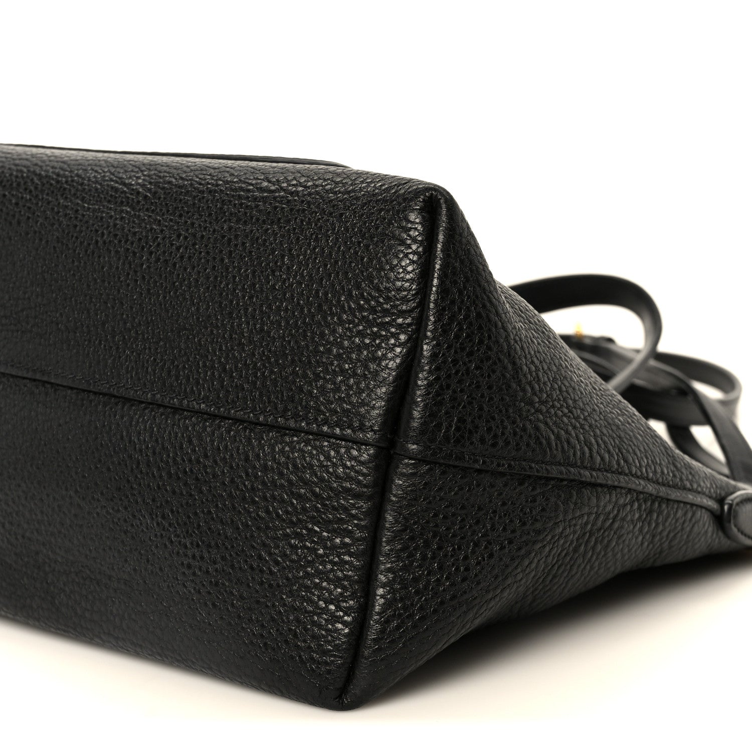 Vitello Daino Pocket Small Tote Black