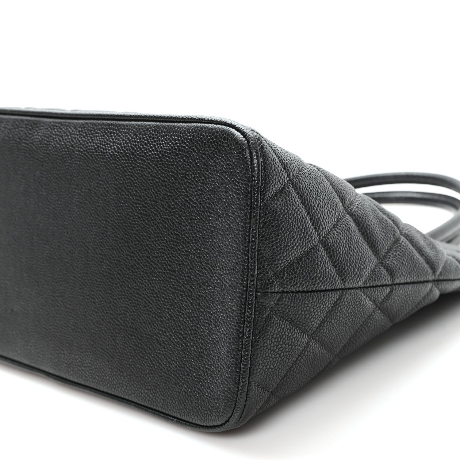 Caviar Quilted Medallion Tote Black