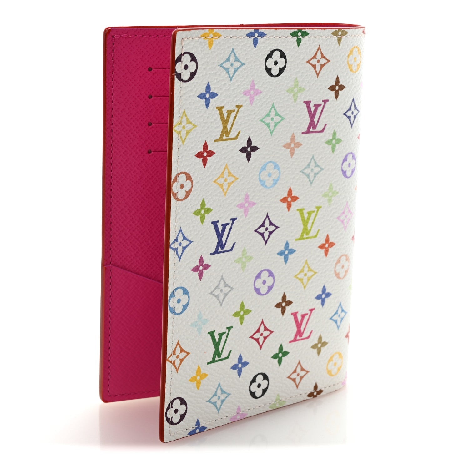 LV X TM Monogram Multicolor Passport Cover White