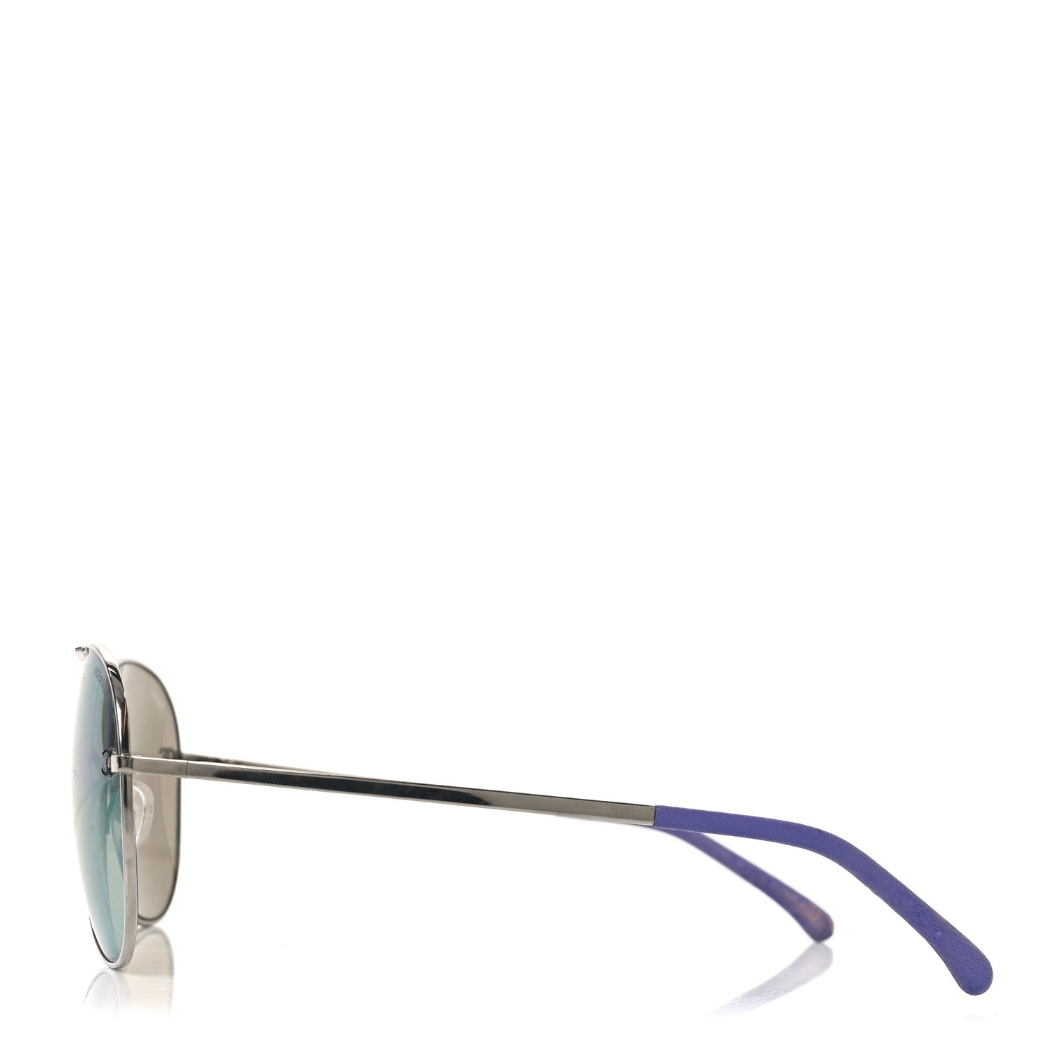 Metal Pilot Aviator CC Sunglasses 4189-T-Q Silver