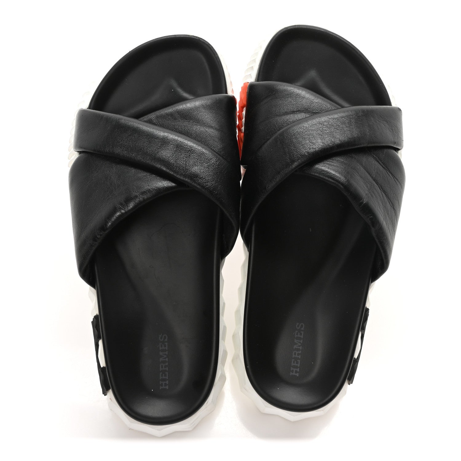 Nappa Womens Infra Sandals 39 Black