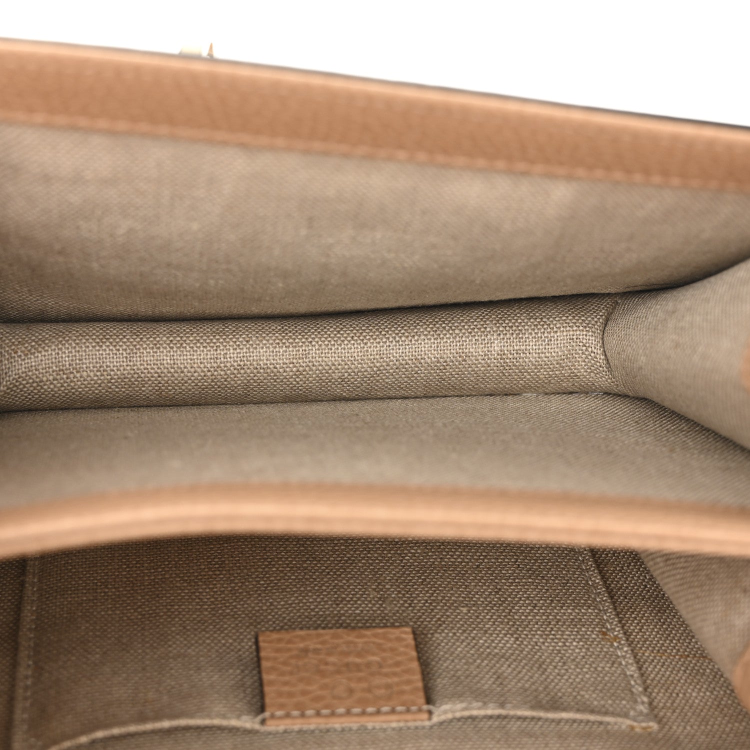 Dollar Calfskin Small Interlocking G Shoulder Bag Camelia