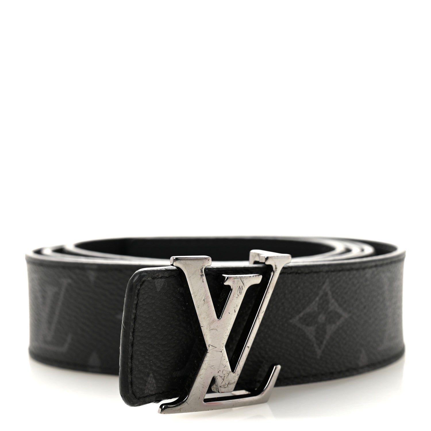 Calfskin Monogram Eclipse 35mm LV Initiales Reversible 100 40 Belt