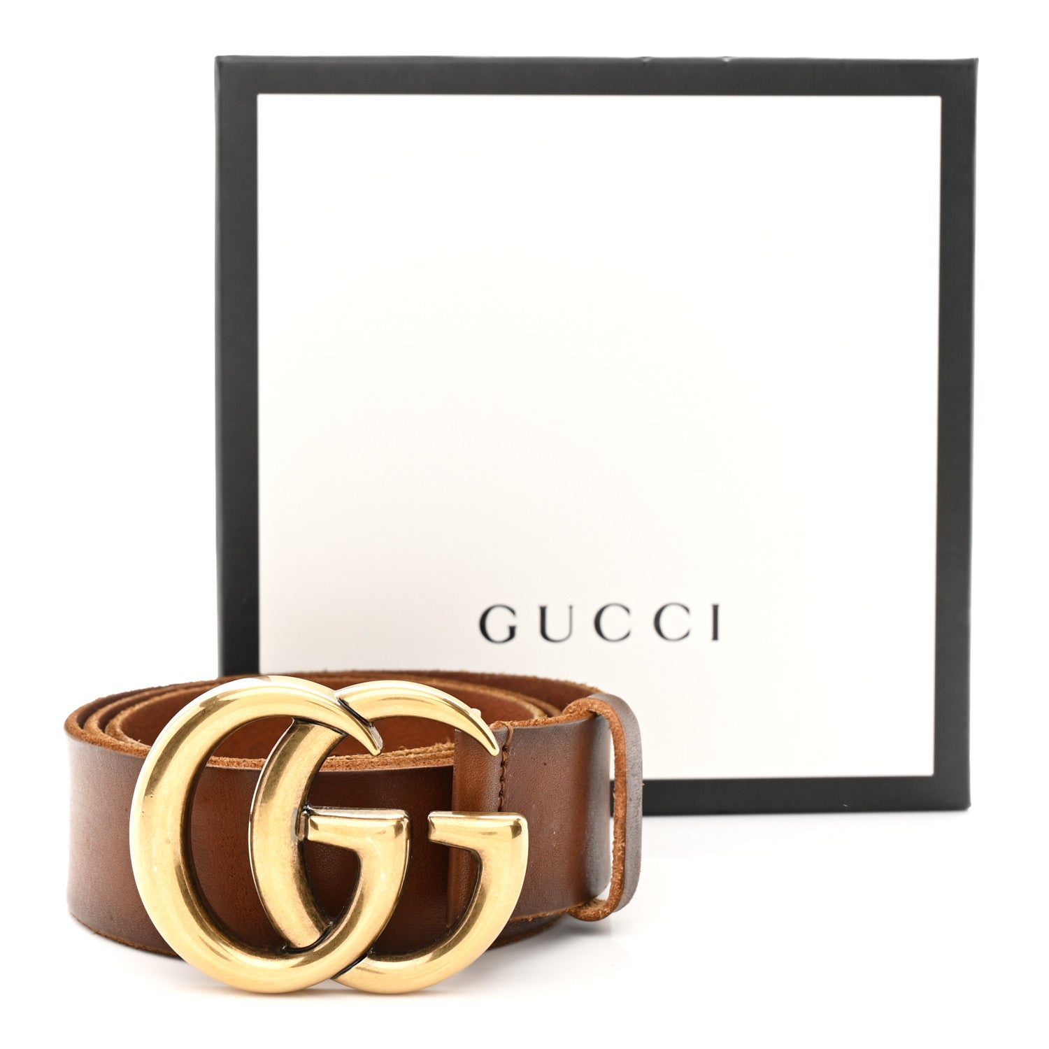 Faded Calfskin Double G 40mm Belt 85 34 Cuir