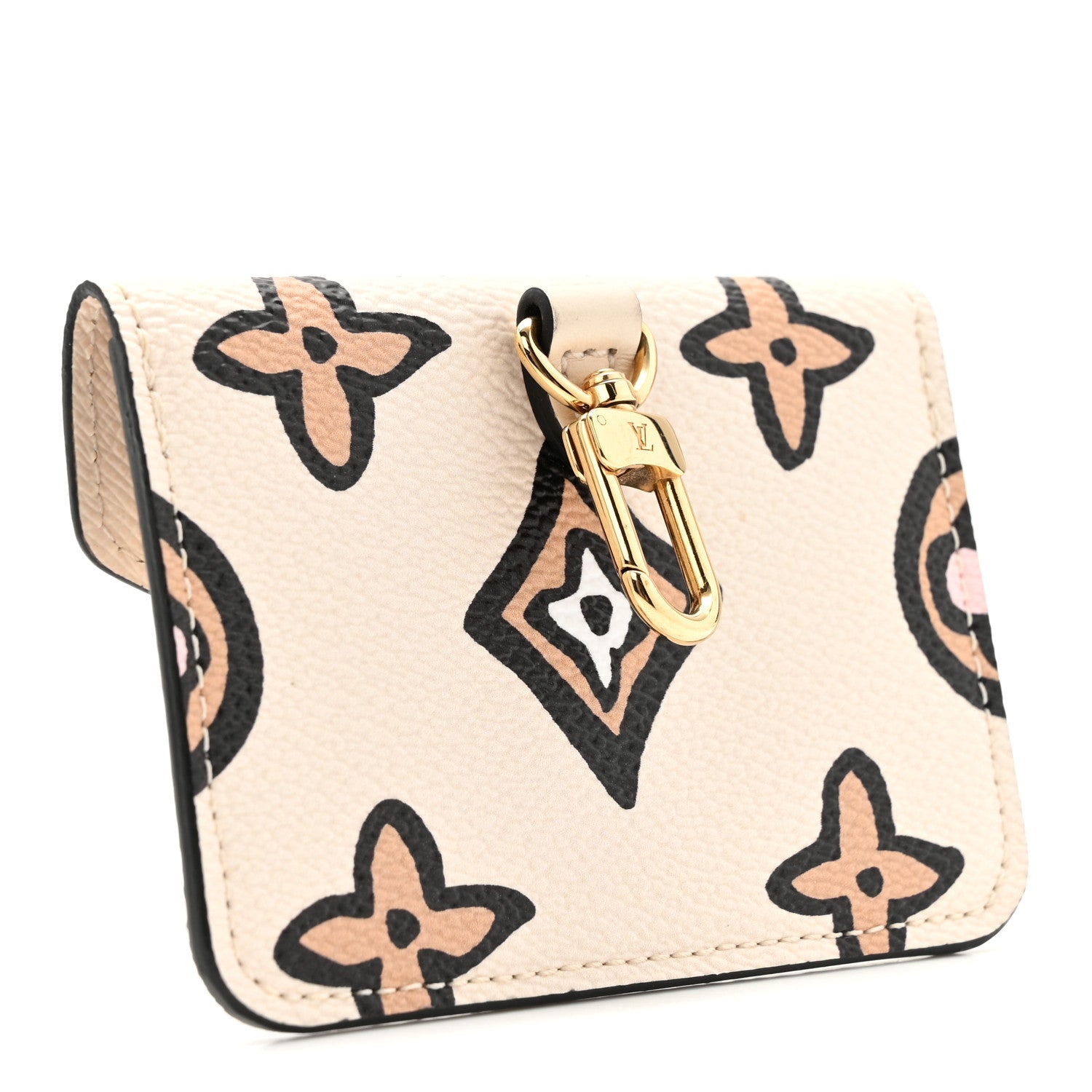 Monogram Wild At Heart Felicie Strap & Go Card Case Arizona Cream