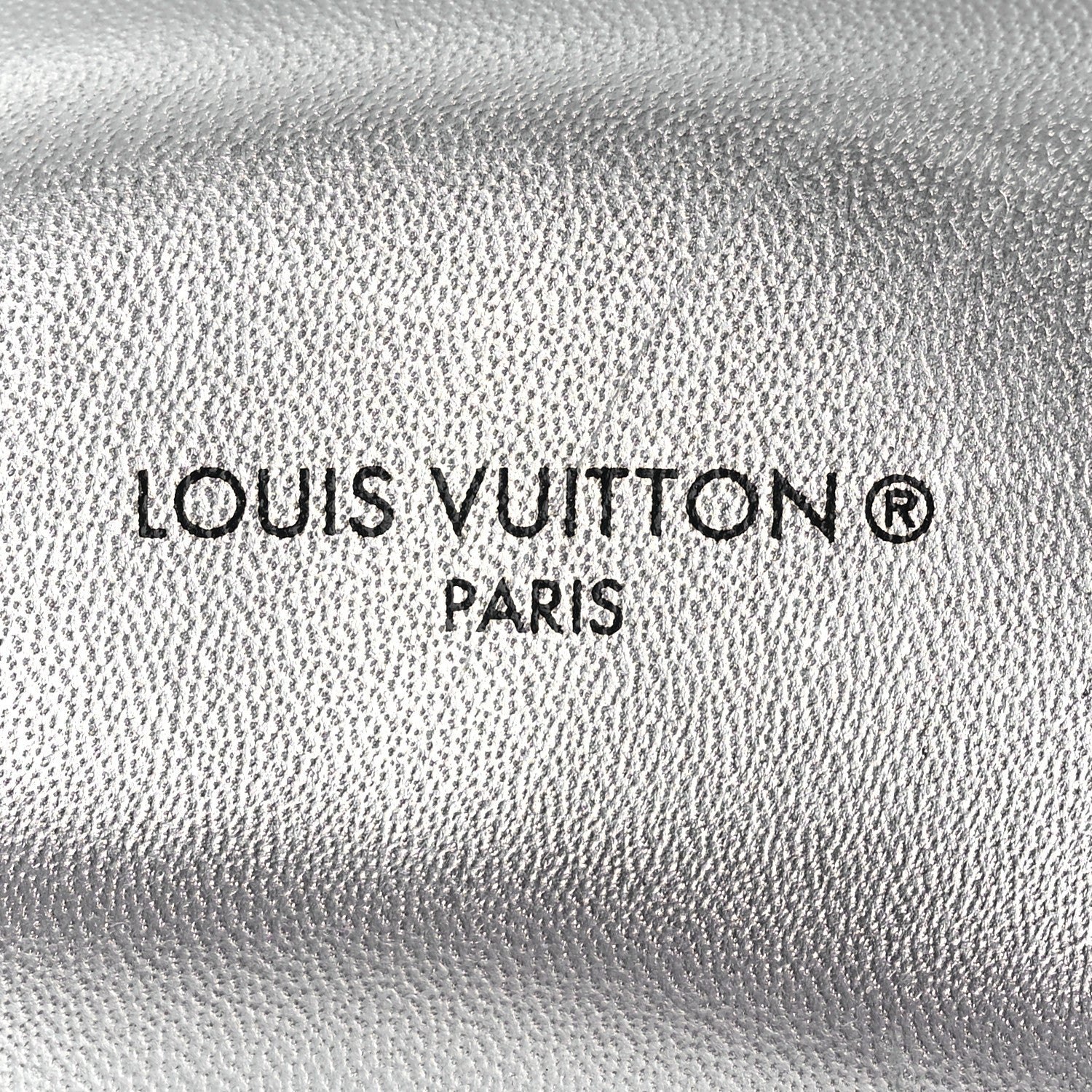 Lambskin Embossed Monogram Pool Pillow Flat Comfort Mule 39 Silver