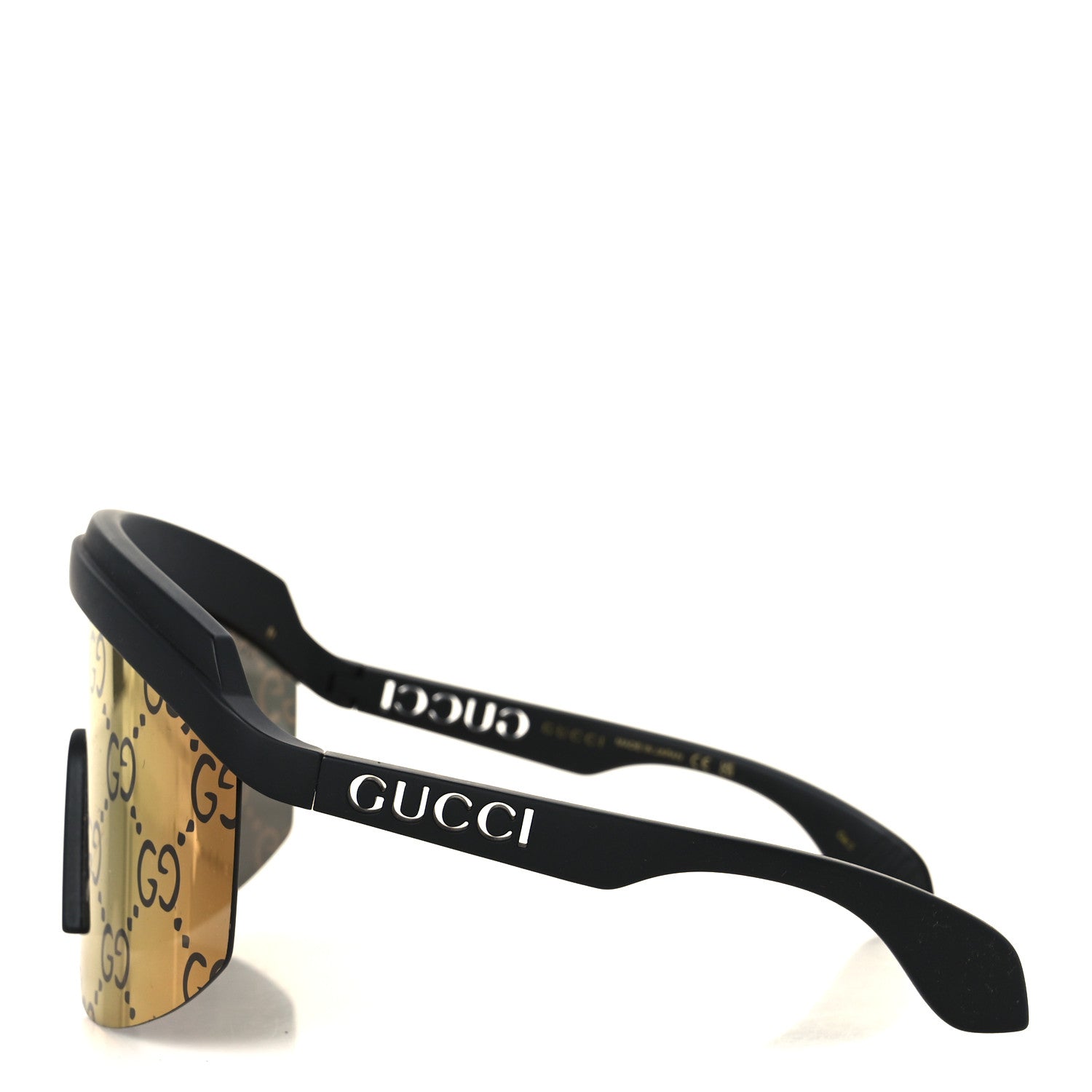 Guccissima Acetate Mask-Frame Sunglasses GG1477S Black