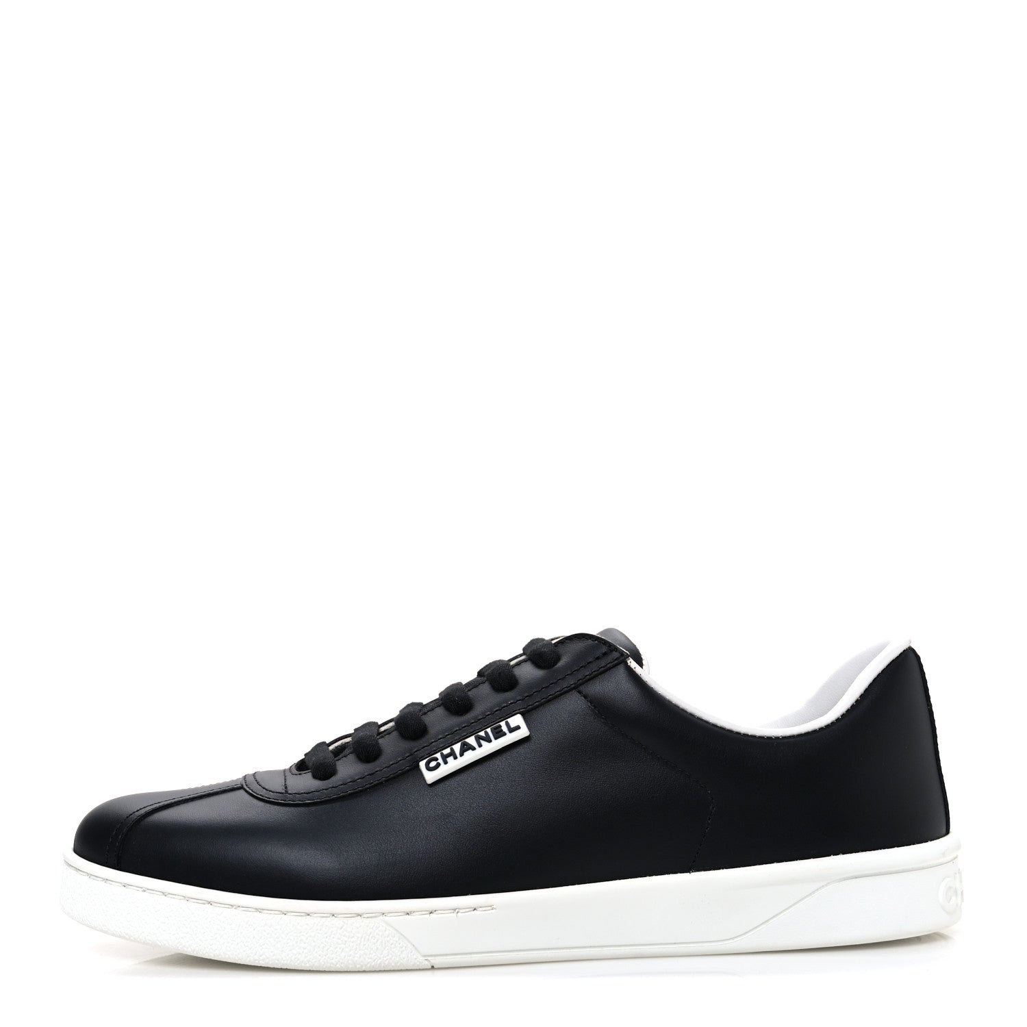 Calfskin CC Womens Sneakers 40.5 Black
