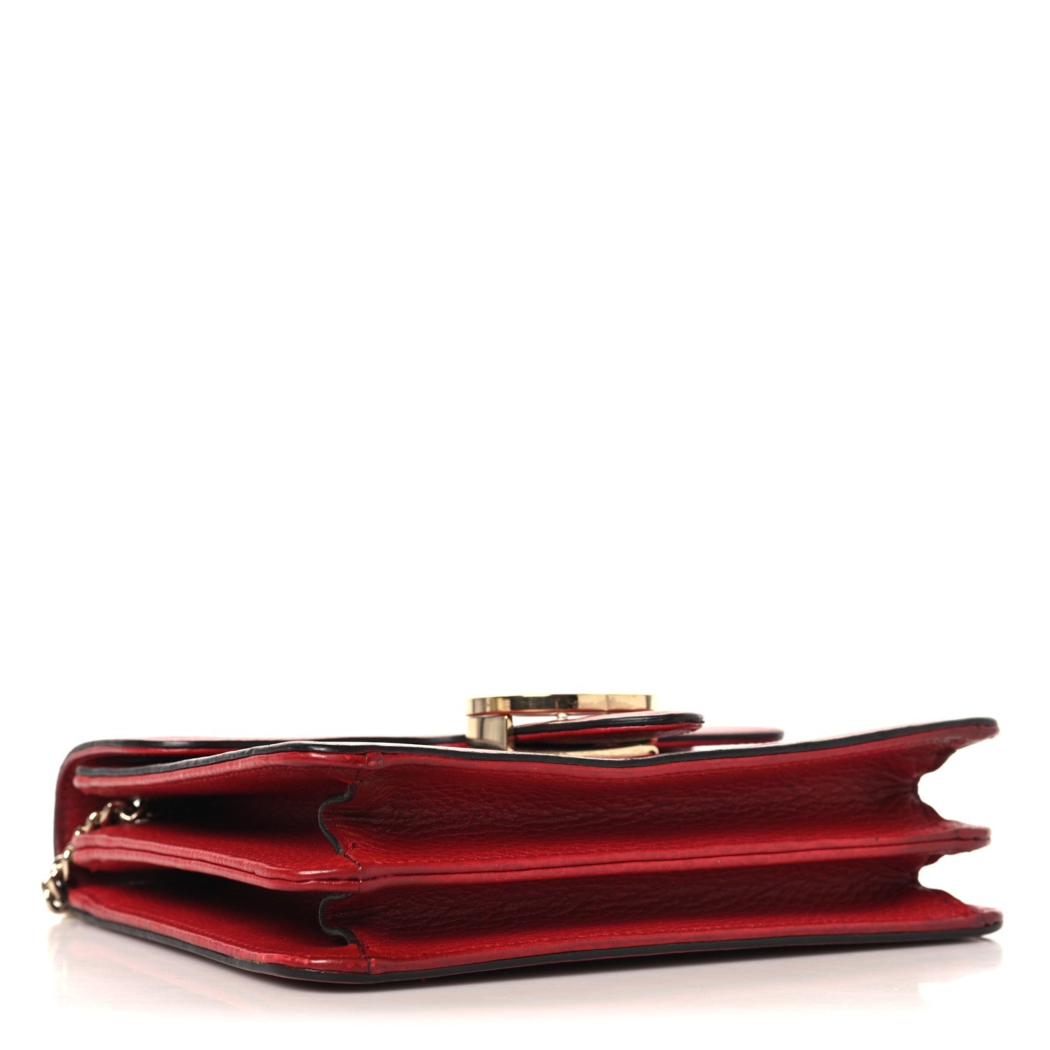 Dollar Calfskin Small Interlocking G Shoulder Bag Red