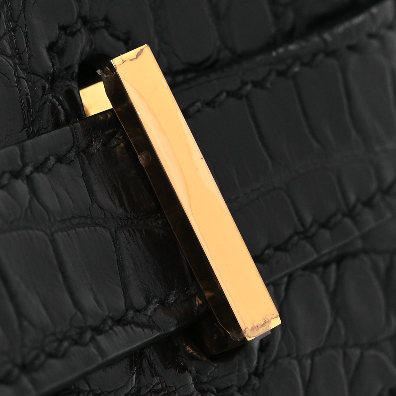 Togo Matte Alligator Birkin Touch 30 Black