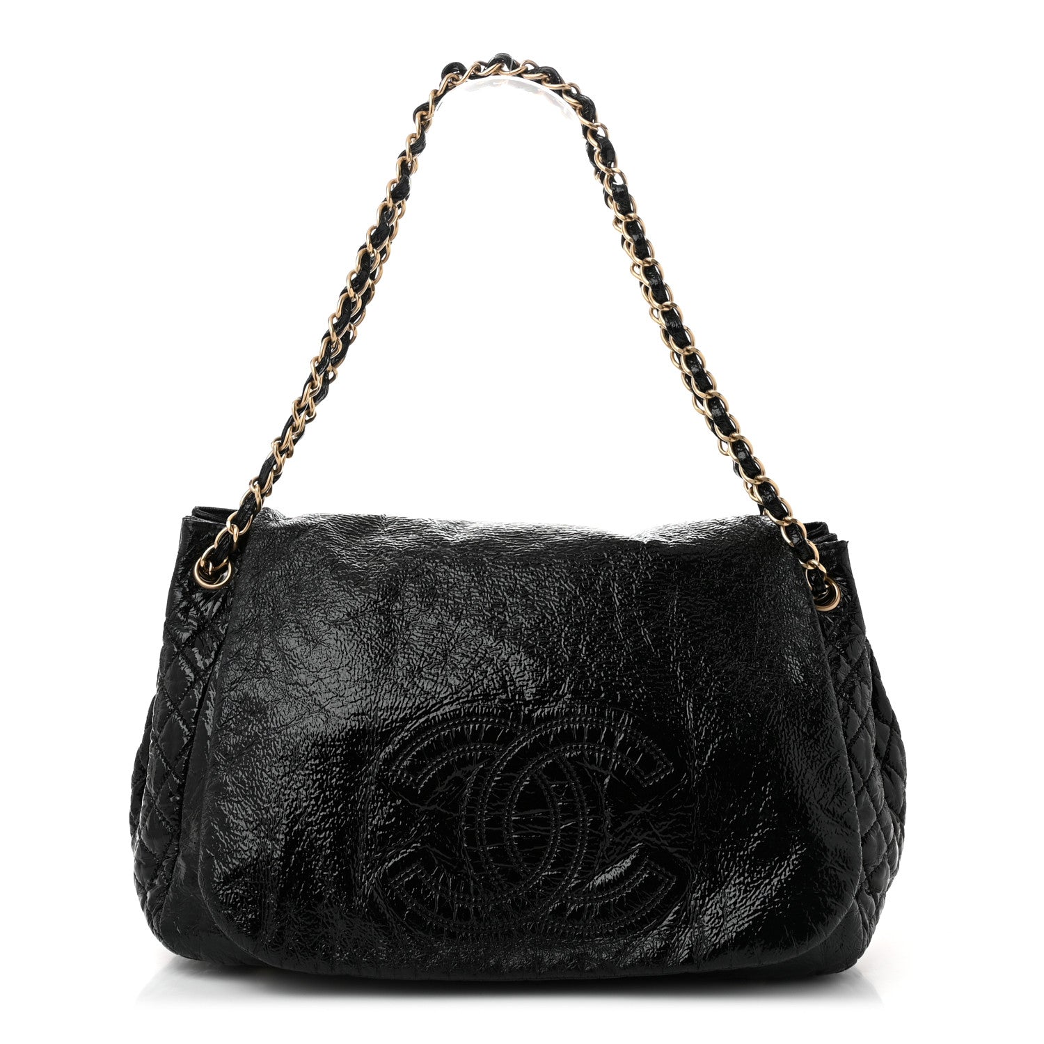 Vinyl XL Rock and Chain Flap Black