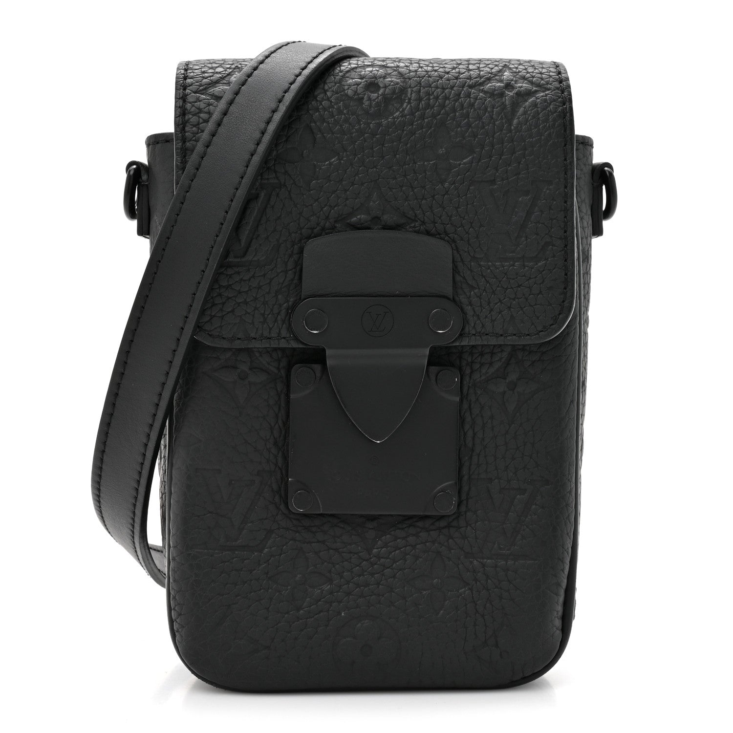 Taurillon Monogram S Lock Wearable Wallet Black
