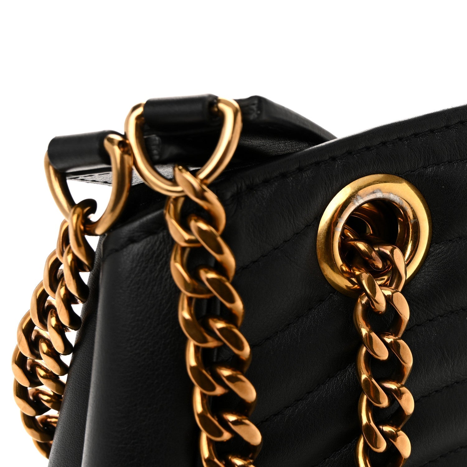 Calfskin New Wave Chain Tote Black