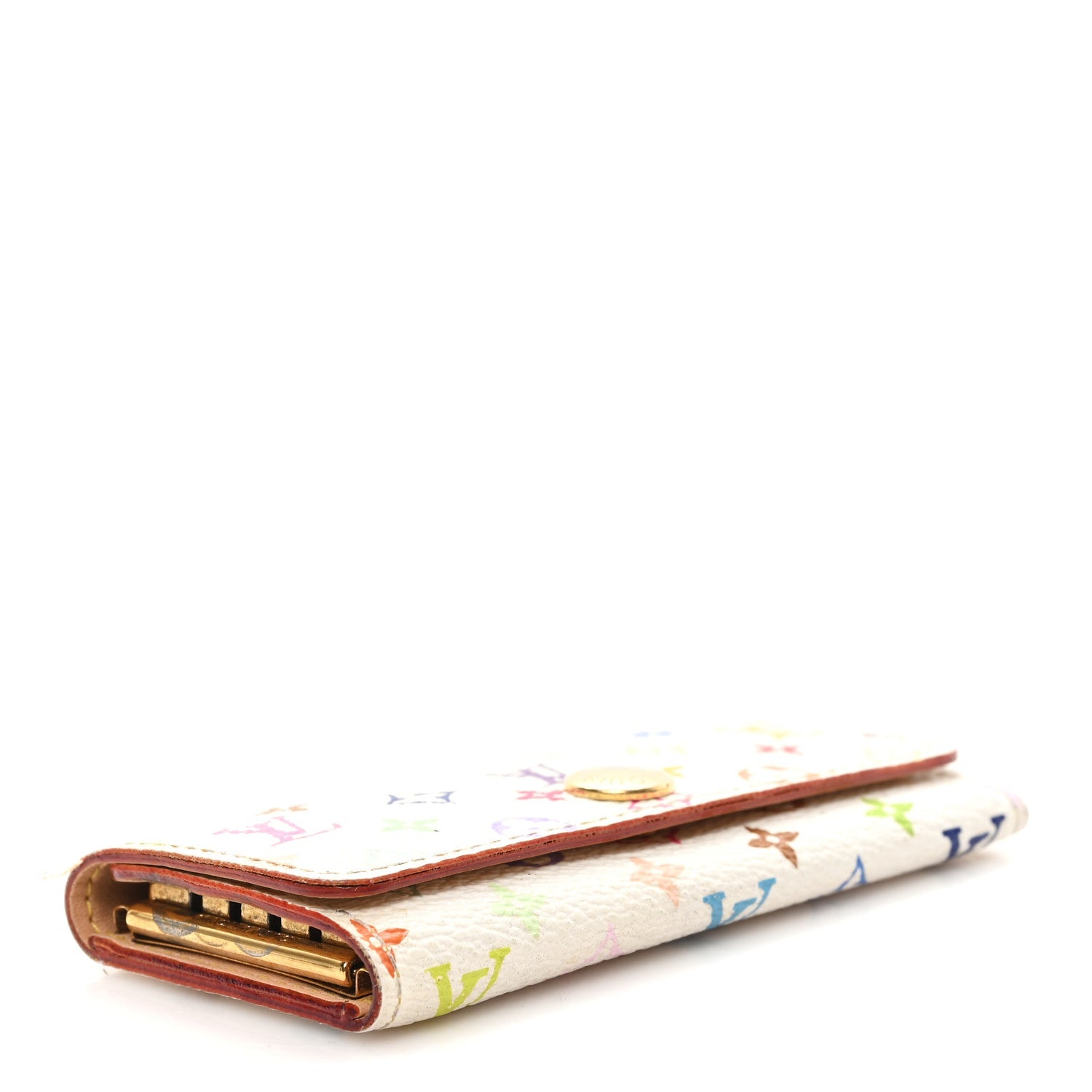 Monogram Multicolor Multicles 4 Key Holder White