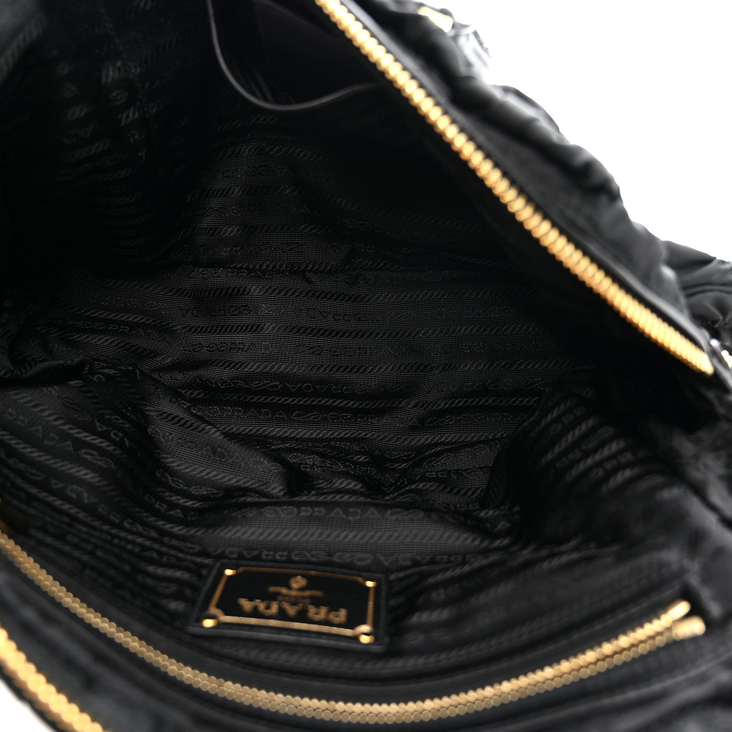 Tessuto Nylon Gaufre Tote Black