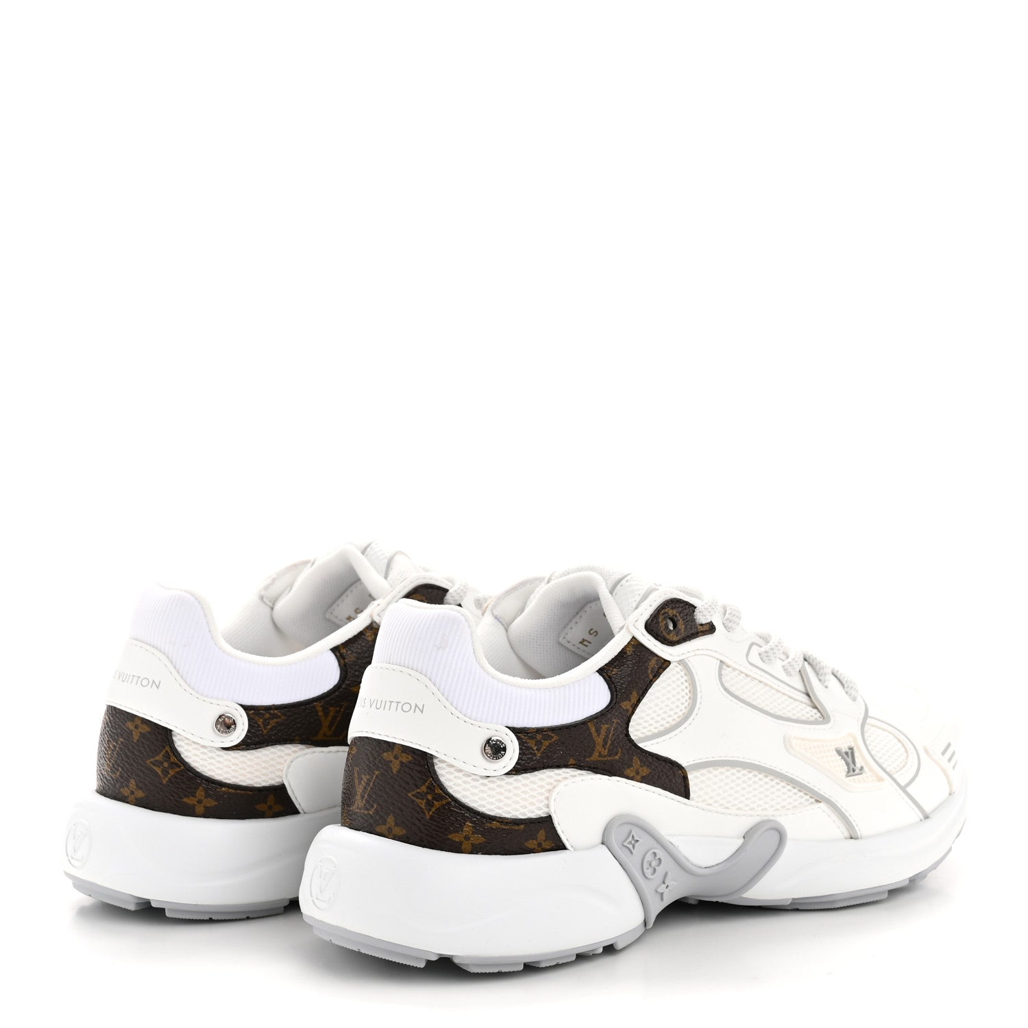 Mesh Monogram LV Olympia Sneakers 36 White