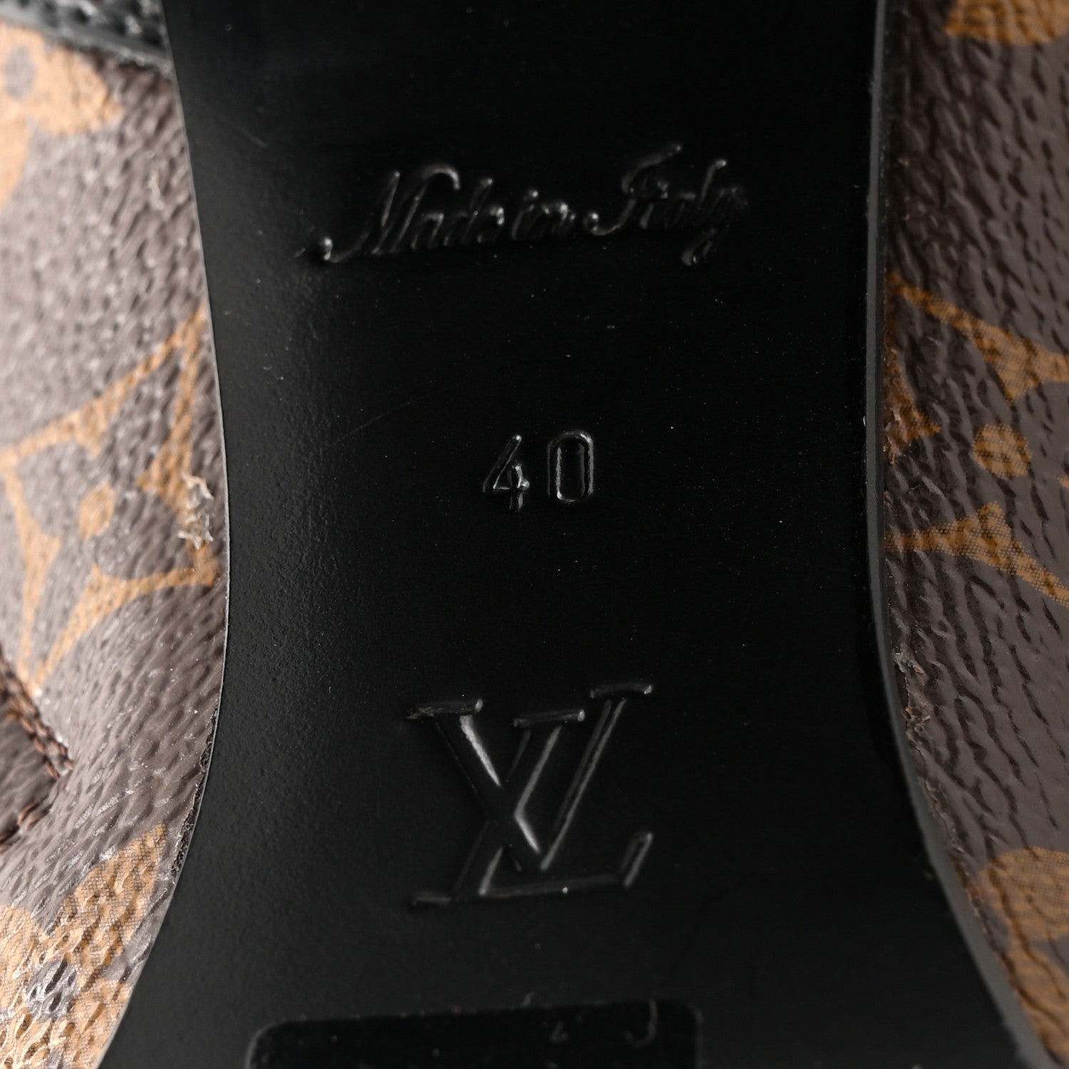 Patent Calfskin Monogram Star Trail Ankle Boots 40 Black