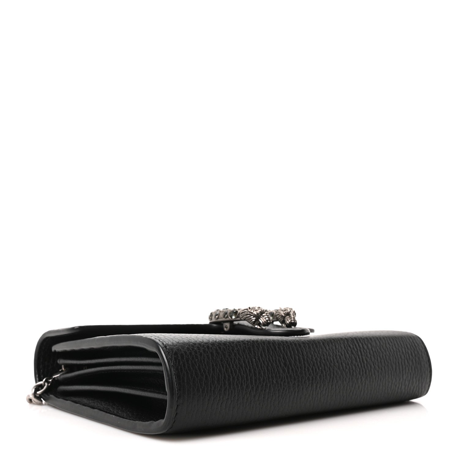 Calfskin Mini Dionysus Chain Wallet Black