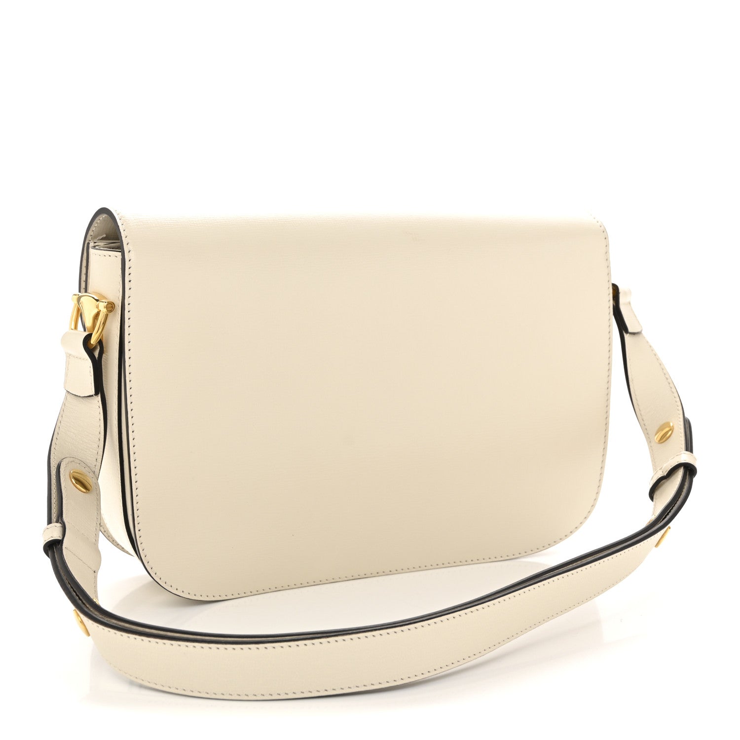 Azalea Calfskin Horsebit 1955 Shoulder Bag Mystic White