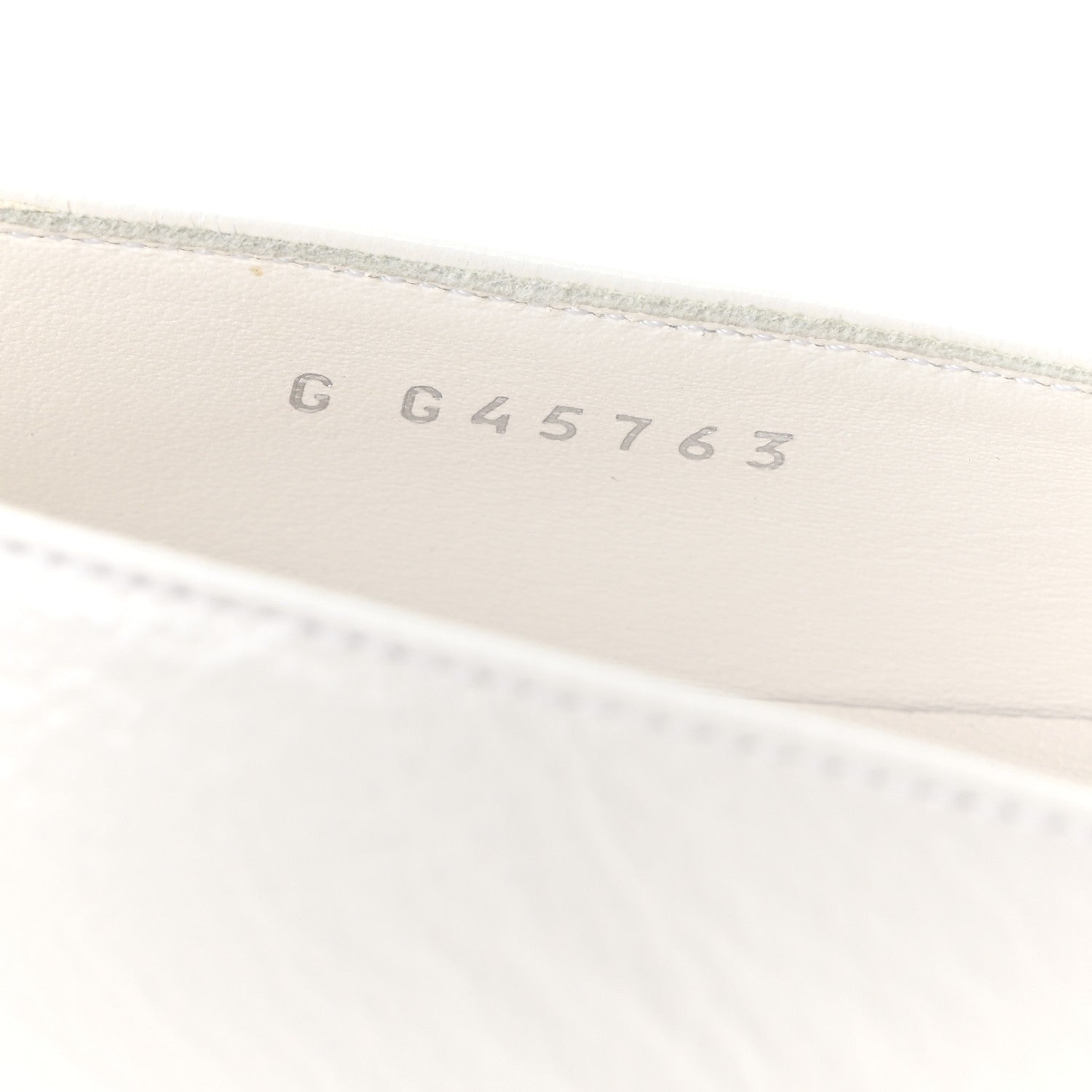 Shiny Lambskin Grosgrain Pearl Mary Janes Flats 37.5 White Black