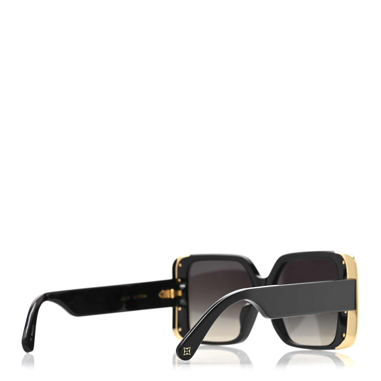 Acetate LV Moon Square Sunglasses Z1664W Black
