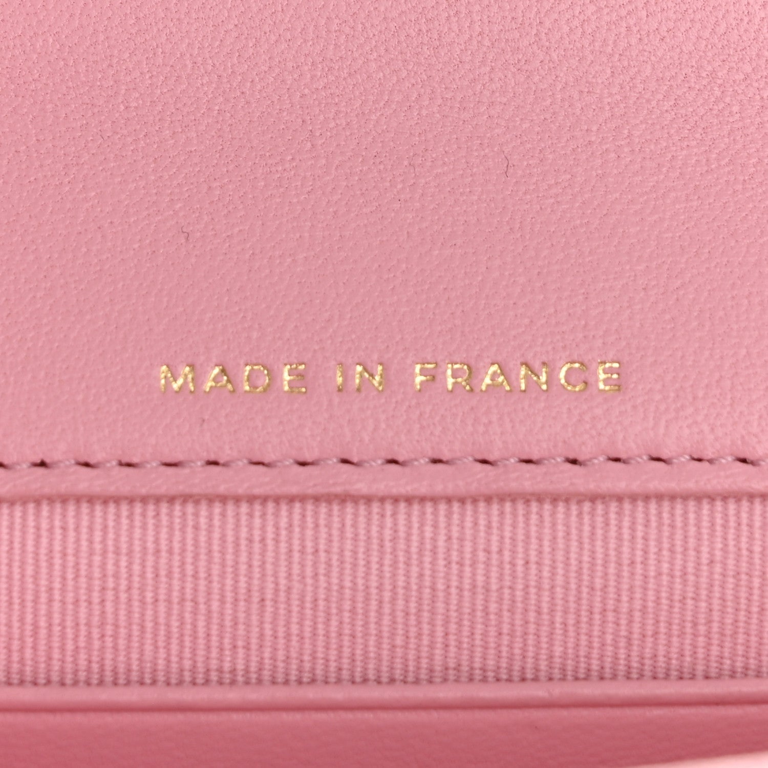 Lambskin Quilted Pick Me Up Mini Wallet On Chain Light Pink