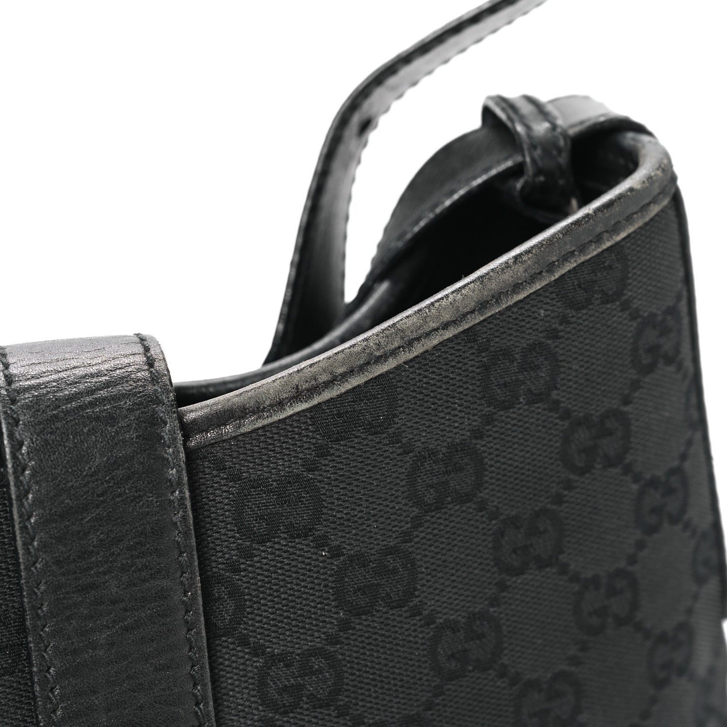 Monogram Piston Shoulder Bag Black