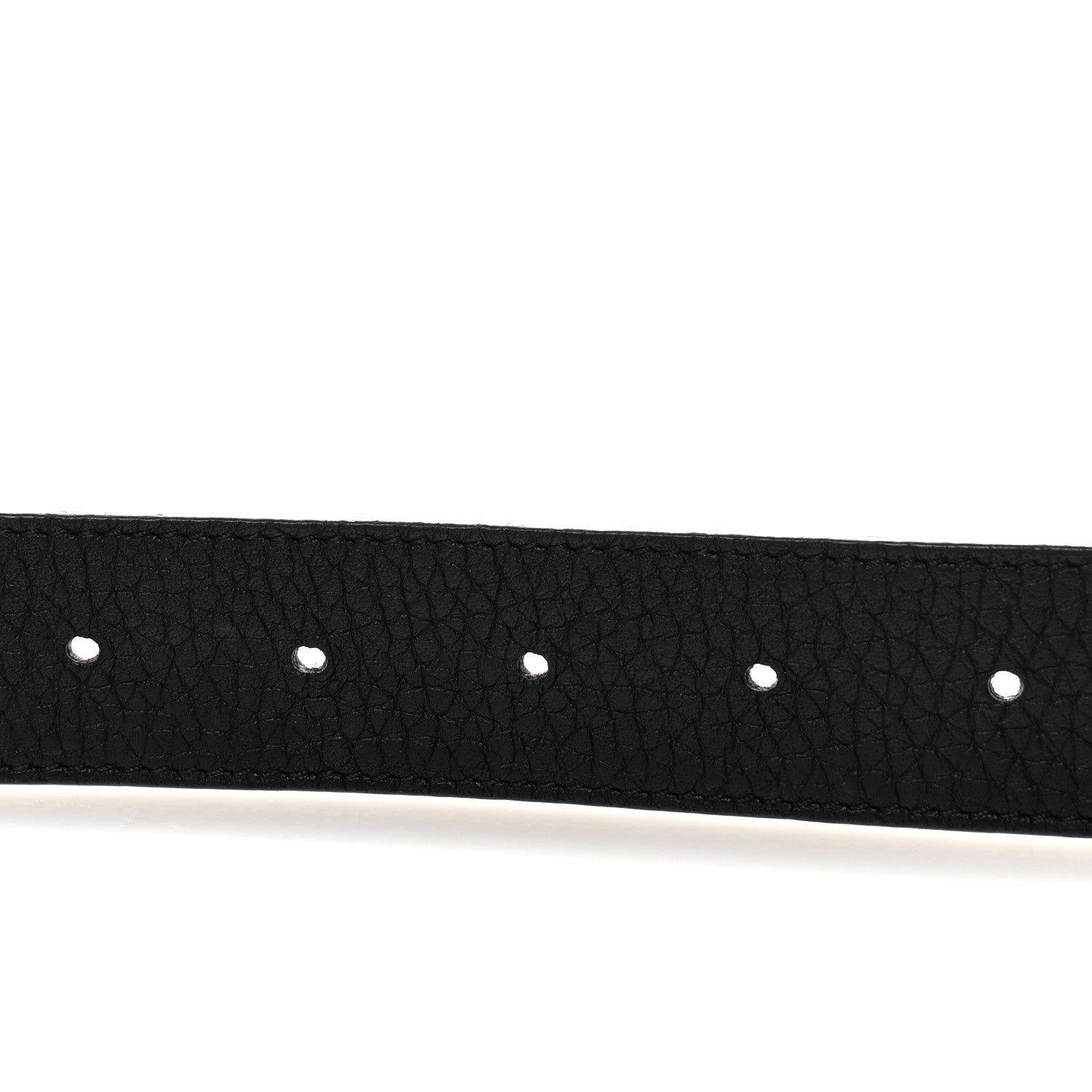 Taurillon Calfskin 30mm LV Initiales Reversible 80 32 Belt Black