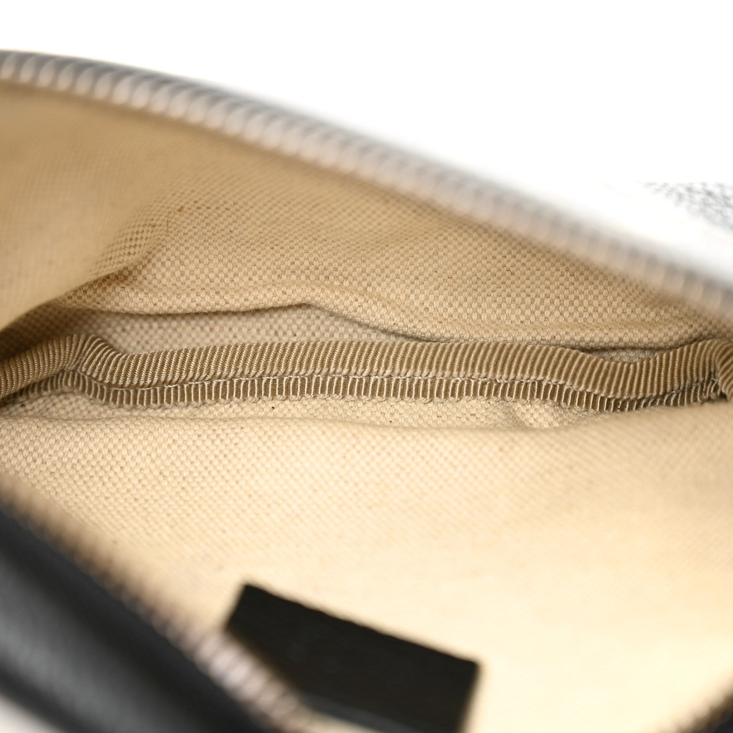 Grained Calfskin Small Logo Belt Bag Black
