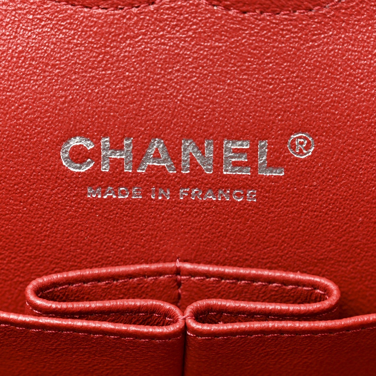 Caviar Quilted Medium Double Flap Red