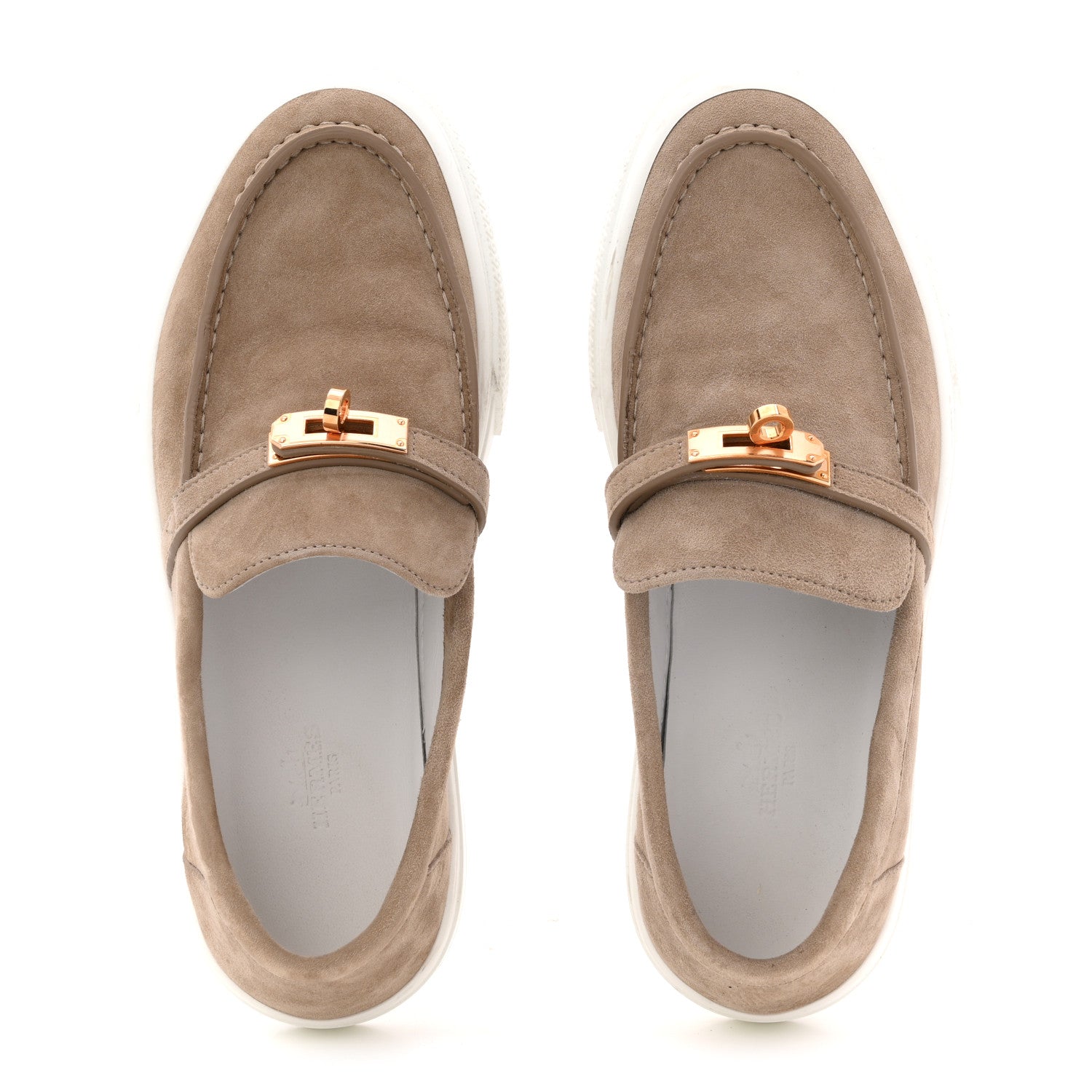Suede Goatskin Game Slip On Sneakers 38.5 Etoupe