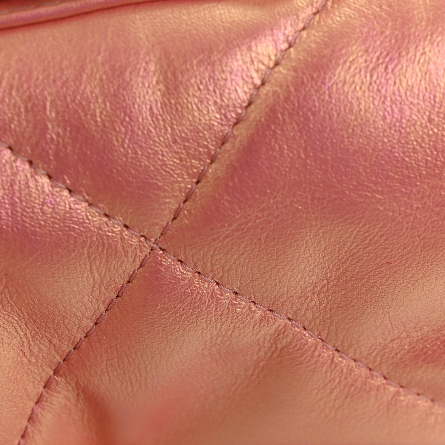Iridescent Lambskin Quilted Large Chanel 19 Flap Pink