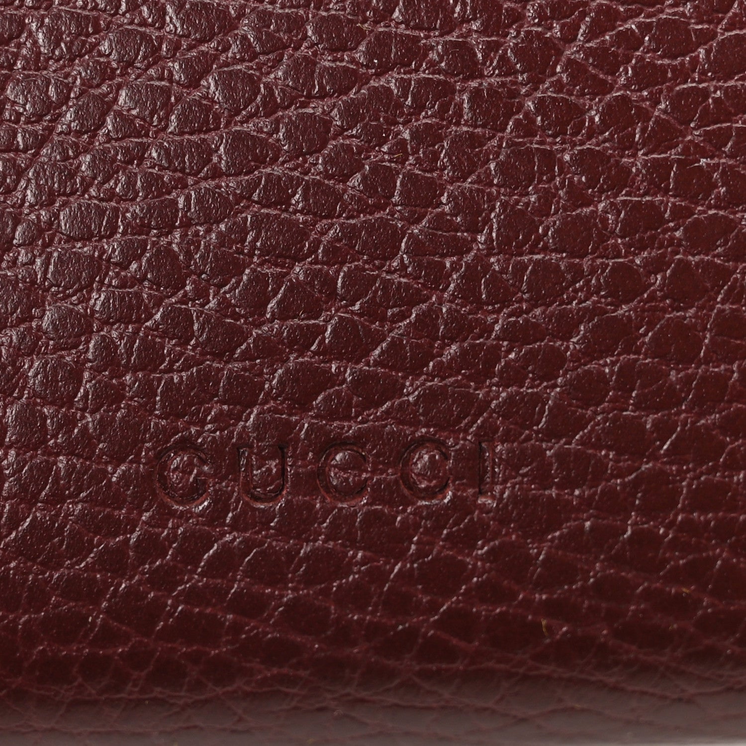 Dollar Calfskin Crystal Mini Dionysus Chain Wallet Vintage Bordeaux