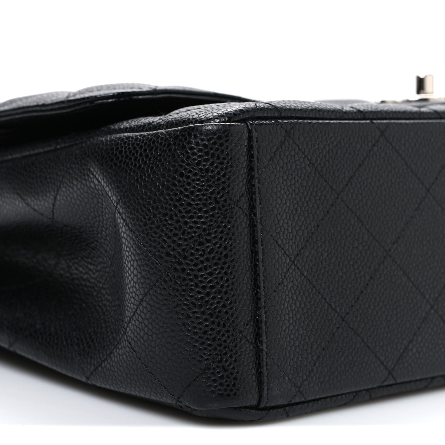 Caviar Quilted Maxi Double Flap Black