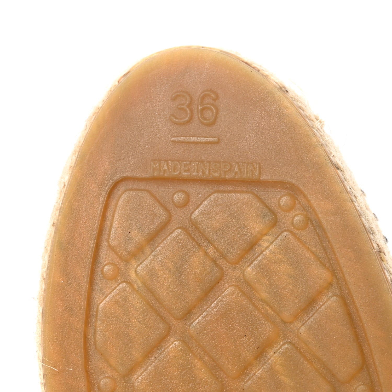 Lambskin Quilted CC Espadrilles 36 Black