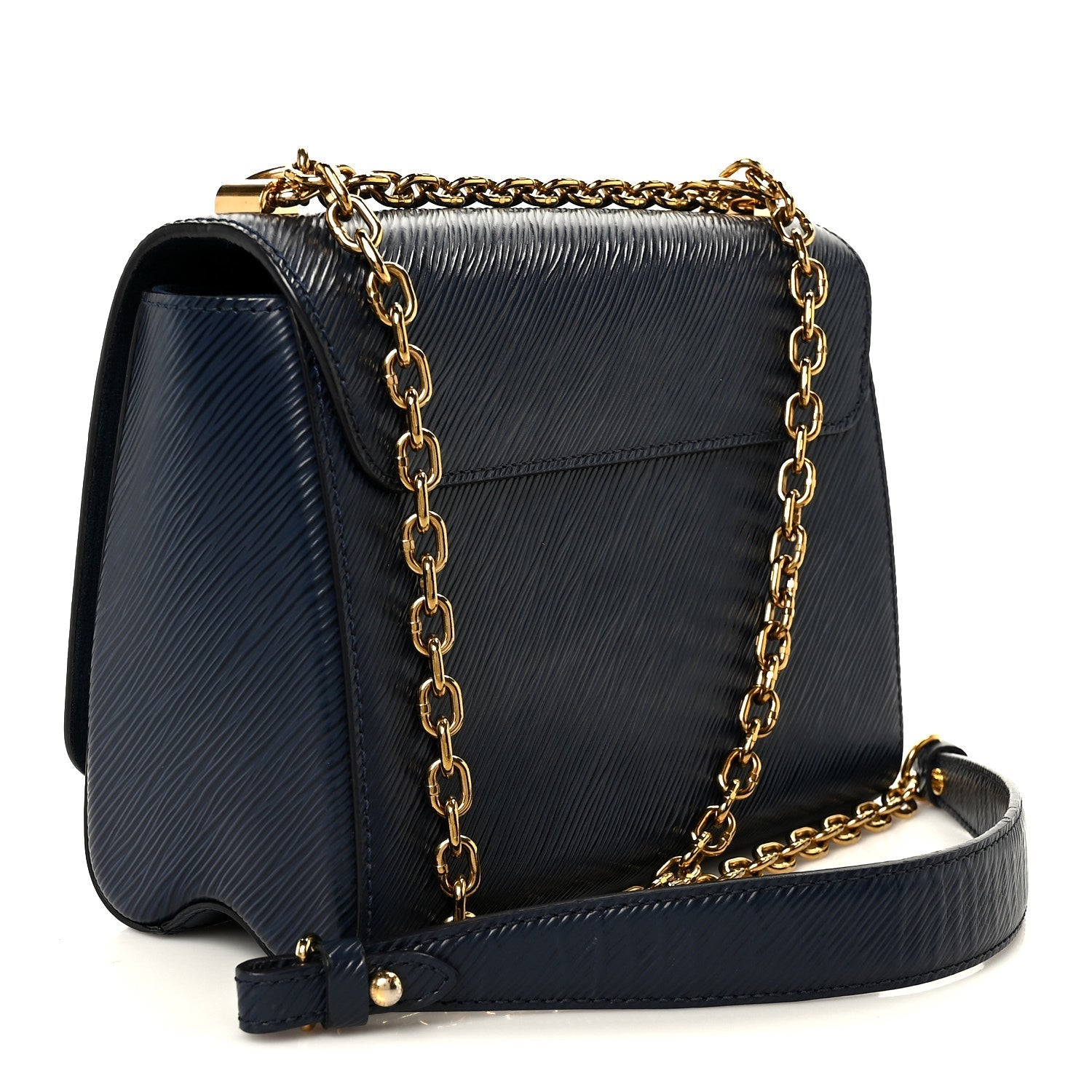 Epi Twist Shoulder Bag MM Indigo