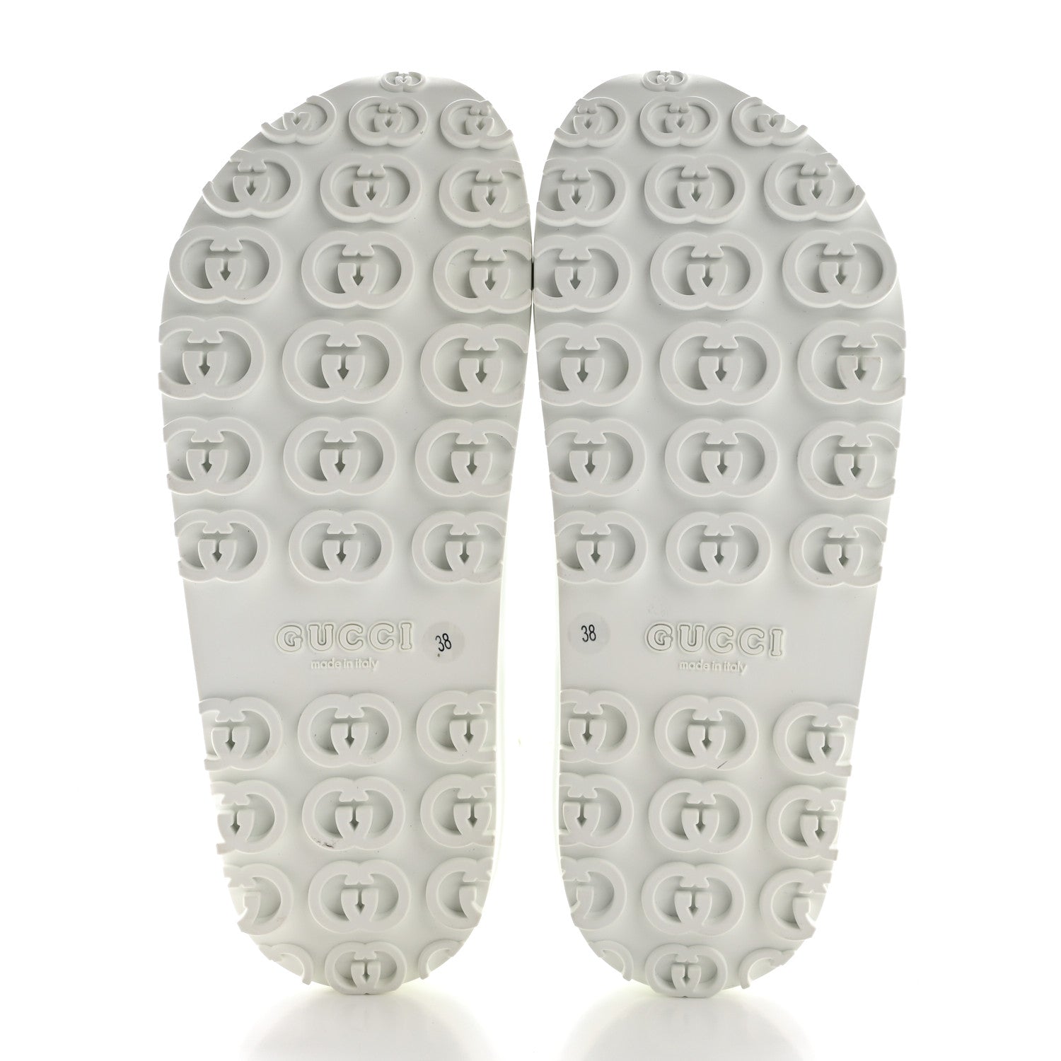 Soft Rubber Horsebit Touch Womens Strapped Sandals 38 Great White