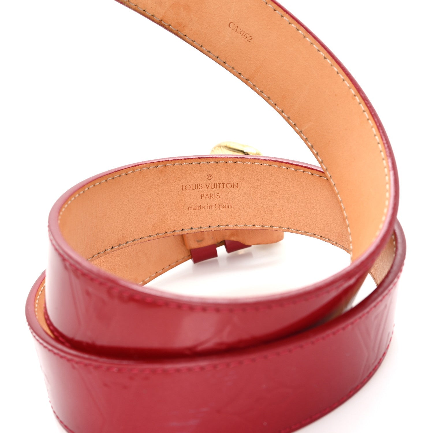 Vernis Ceinture 30mm Belt 80 32 Rouge
