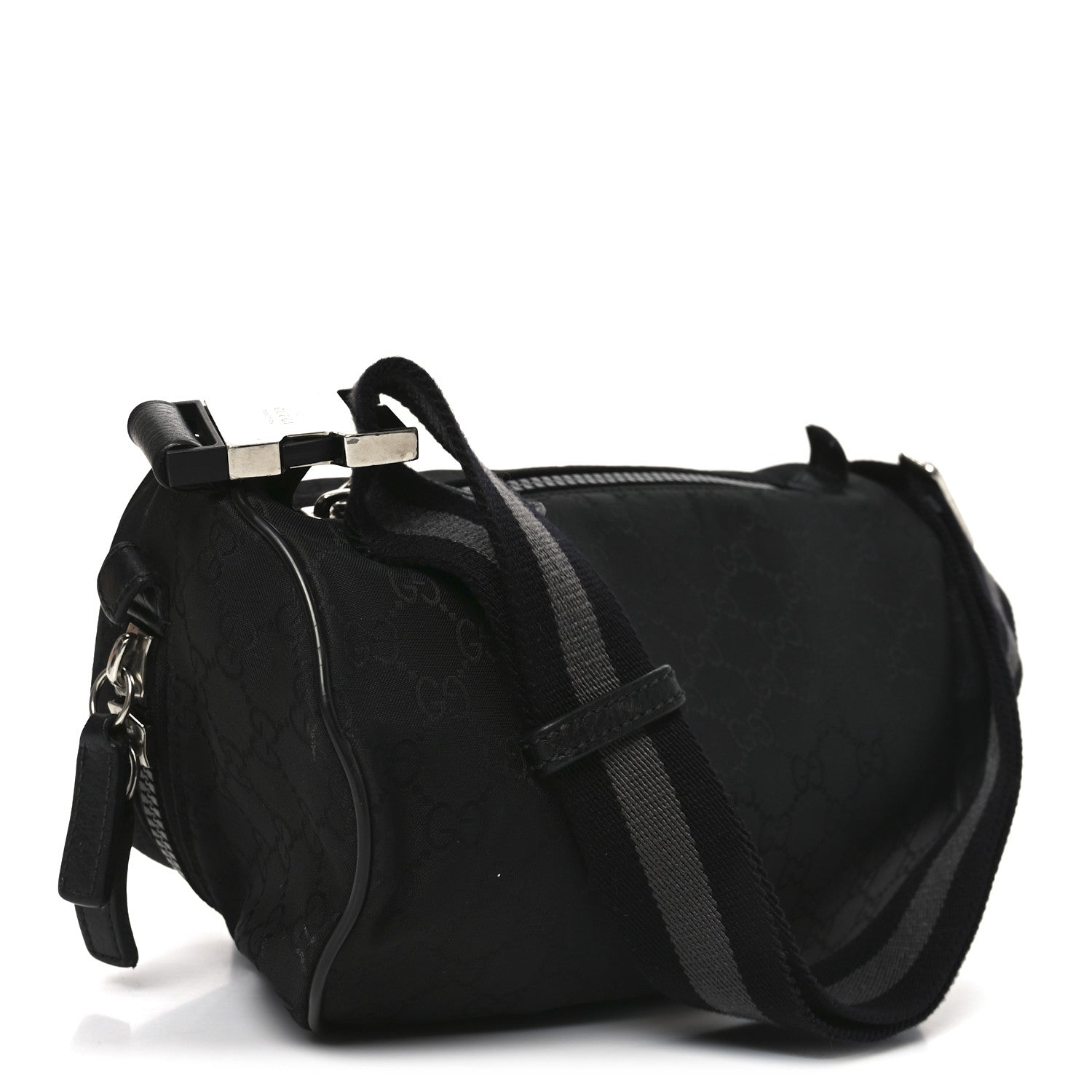 Nylon Monogram Fanny Pack Belt Bag Black