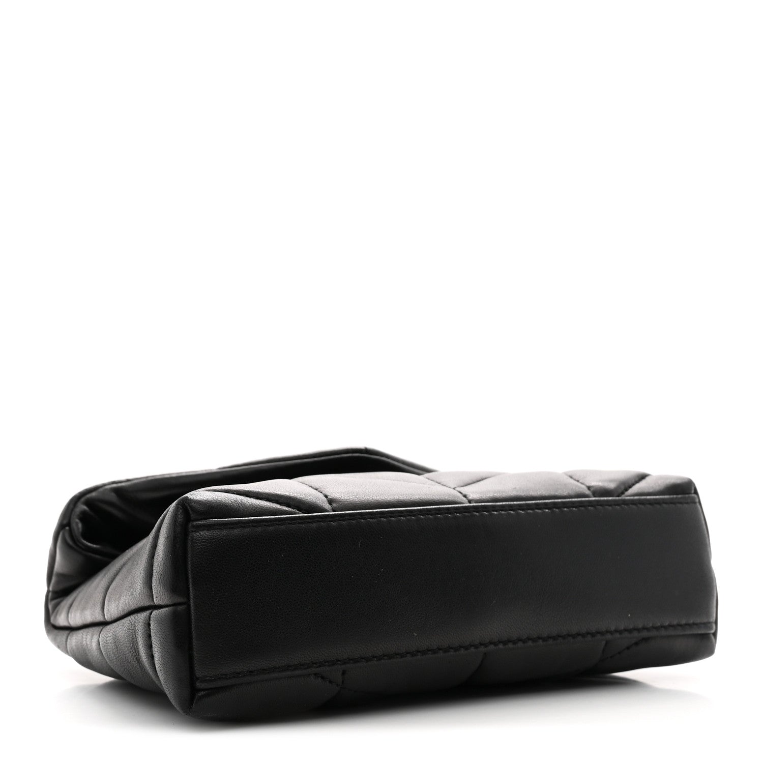 Lambskin Monogram Loulou Puffer Pouch Clutch Black