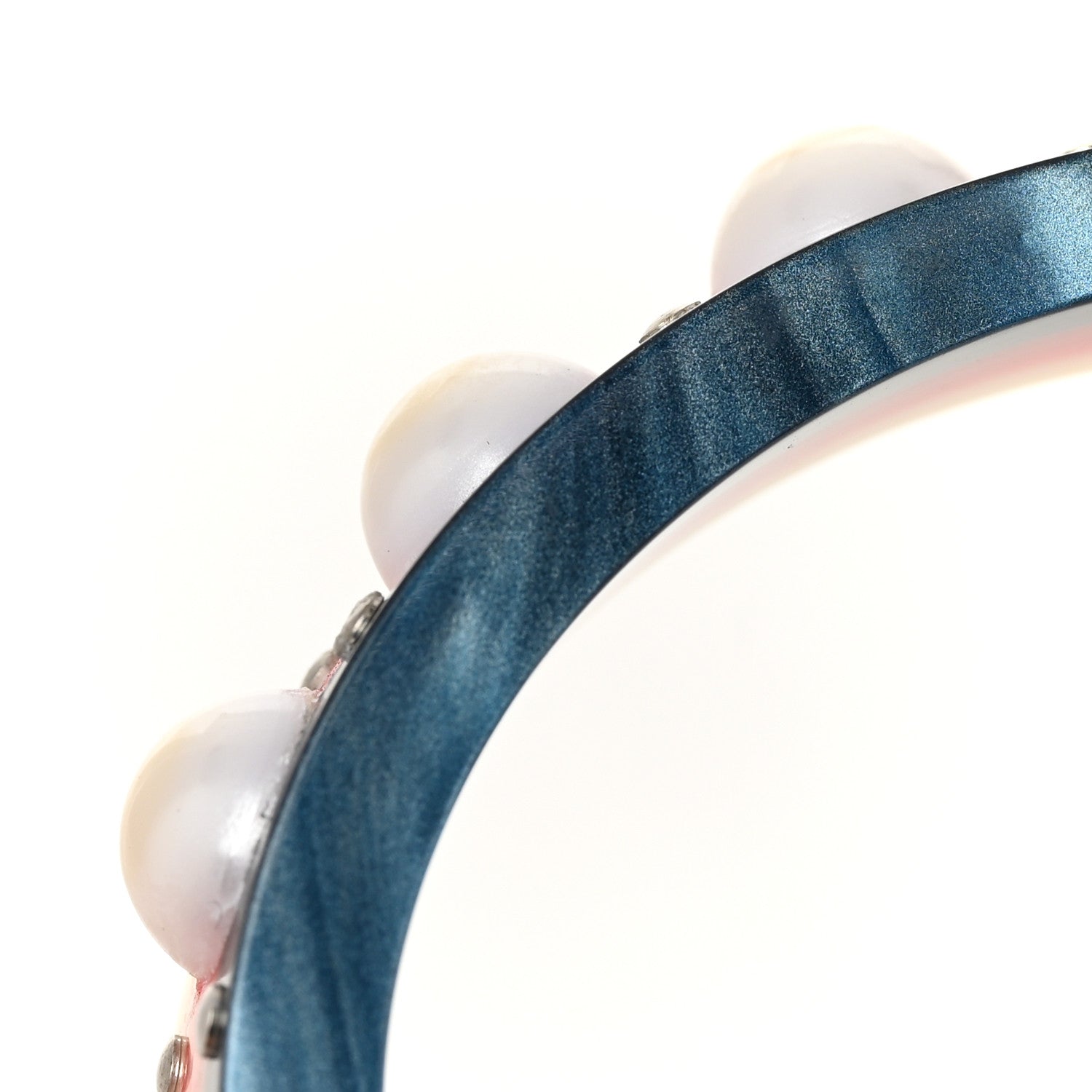 Web Pearl Cuff  Blue Red White