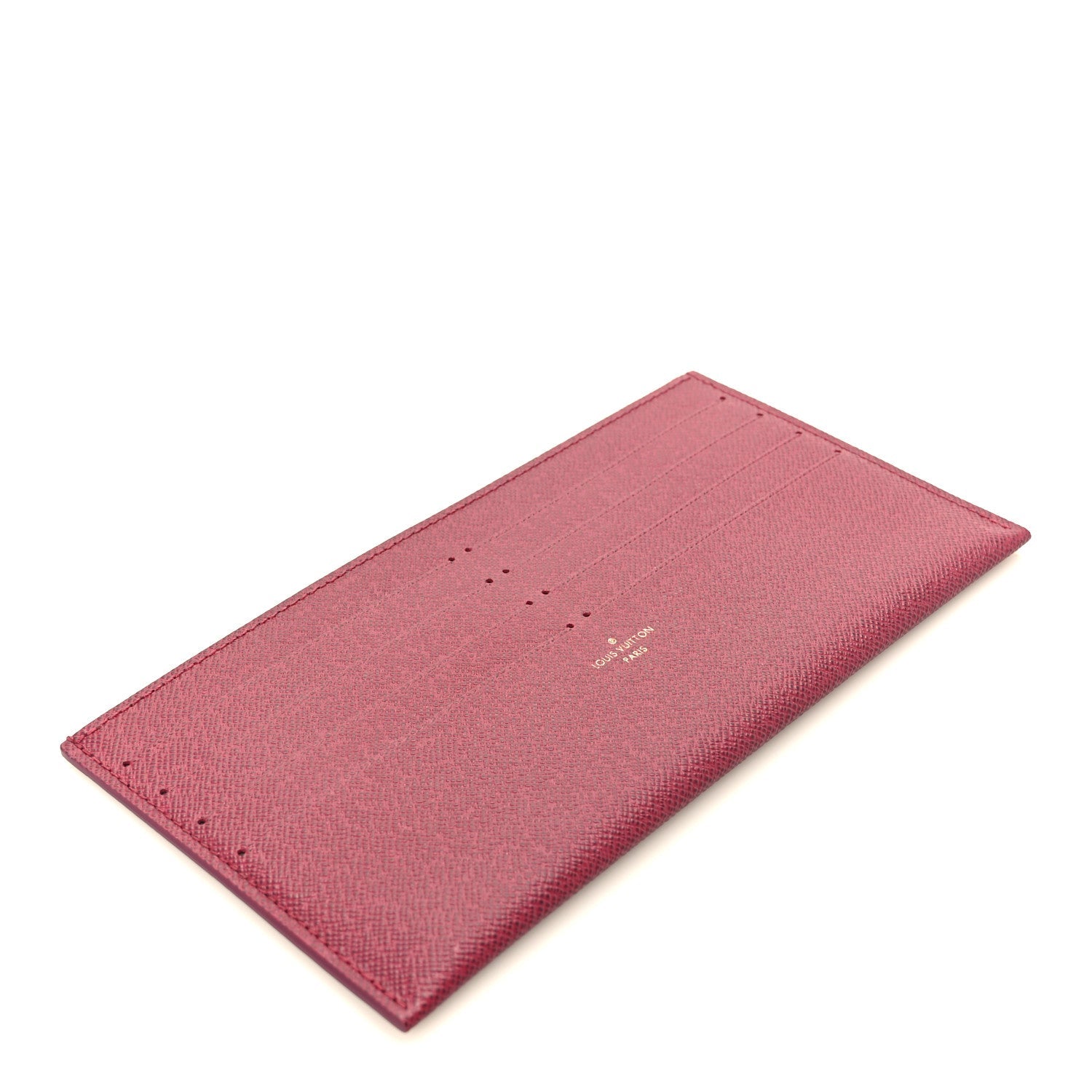 Calfskin Pochette Felicie Card Holder Insert Fuchsia