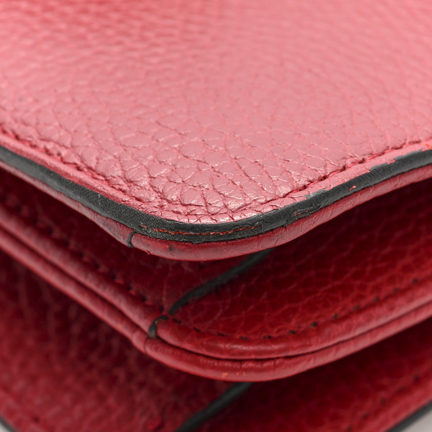 Dollar Calfskin Small Interlocking G Shoulder Bag Red