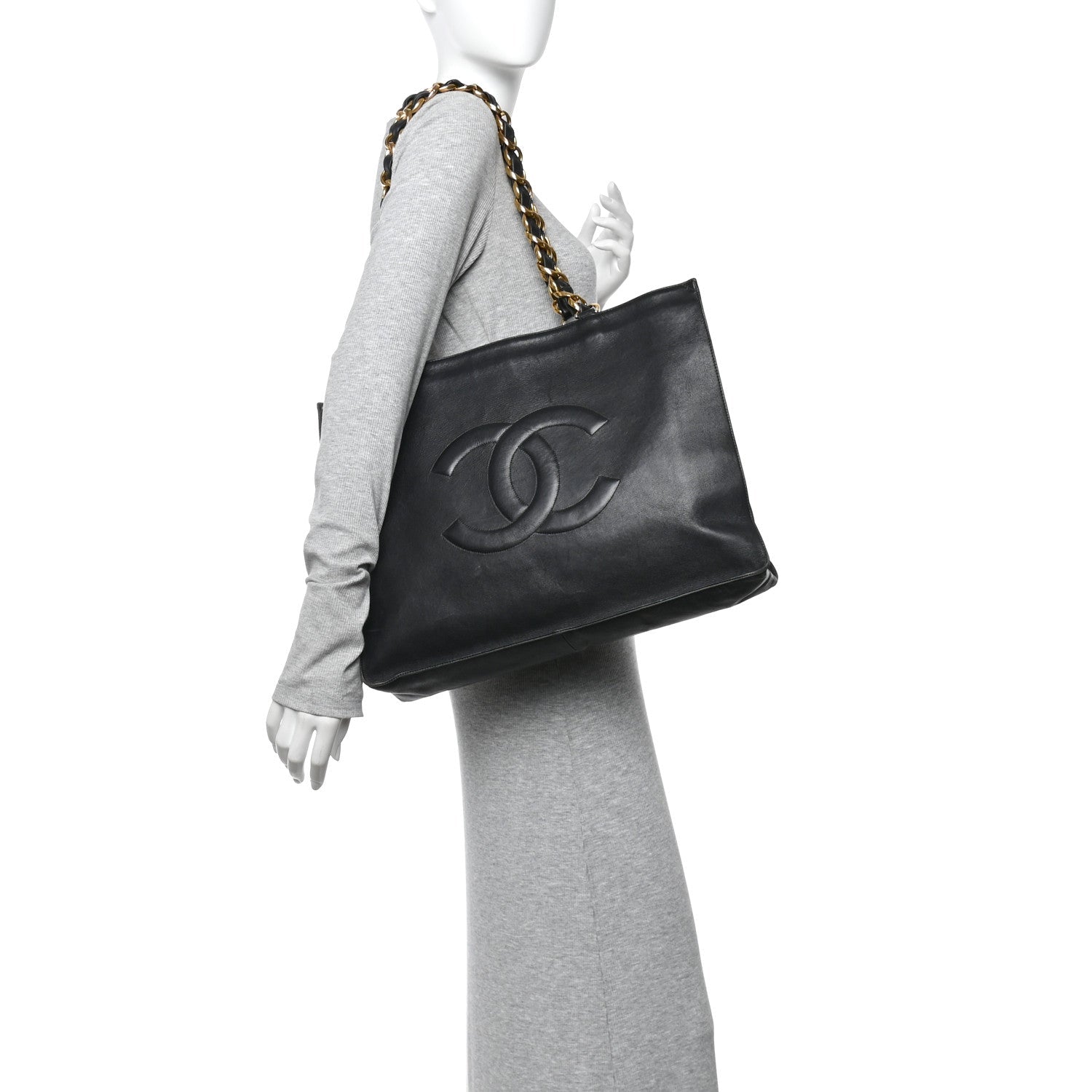 Lambskin CC Tote Black