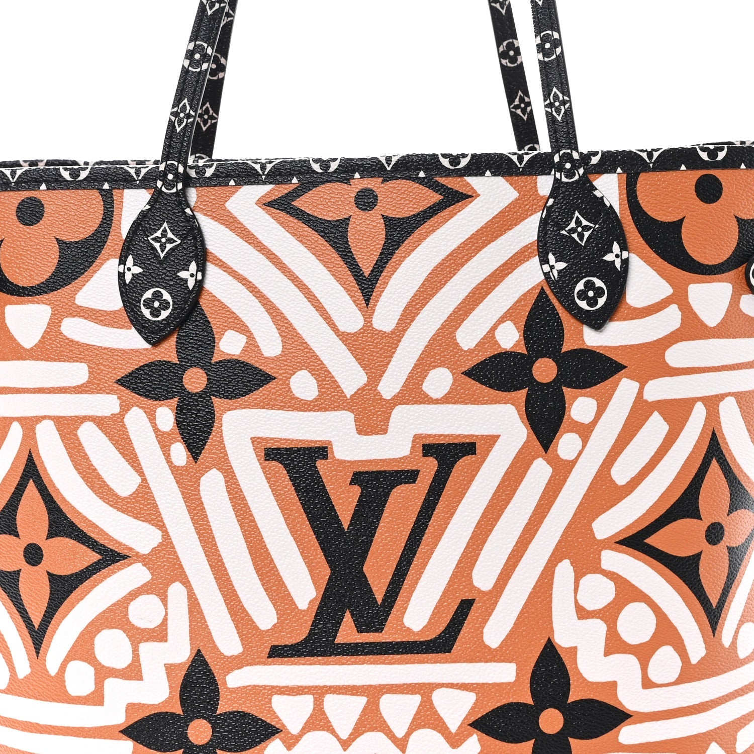 Monogram Giant Crafty Neverfull MM Creme Caramel